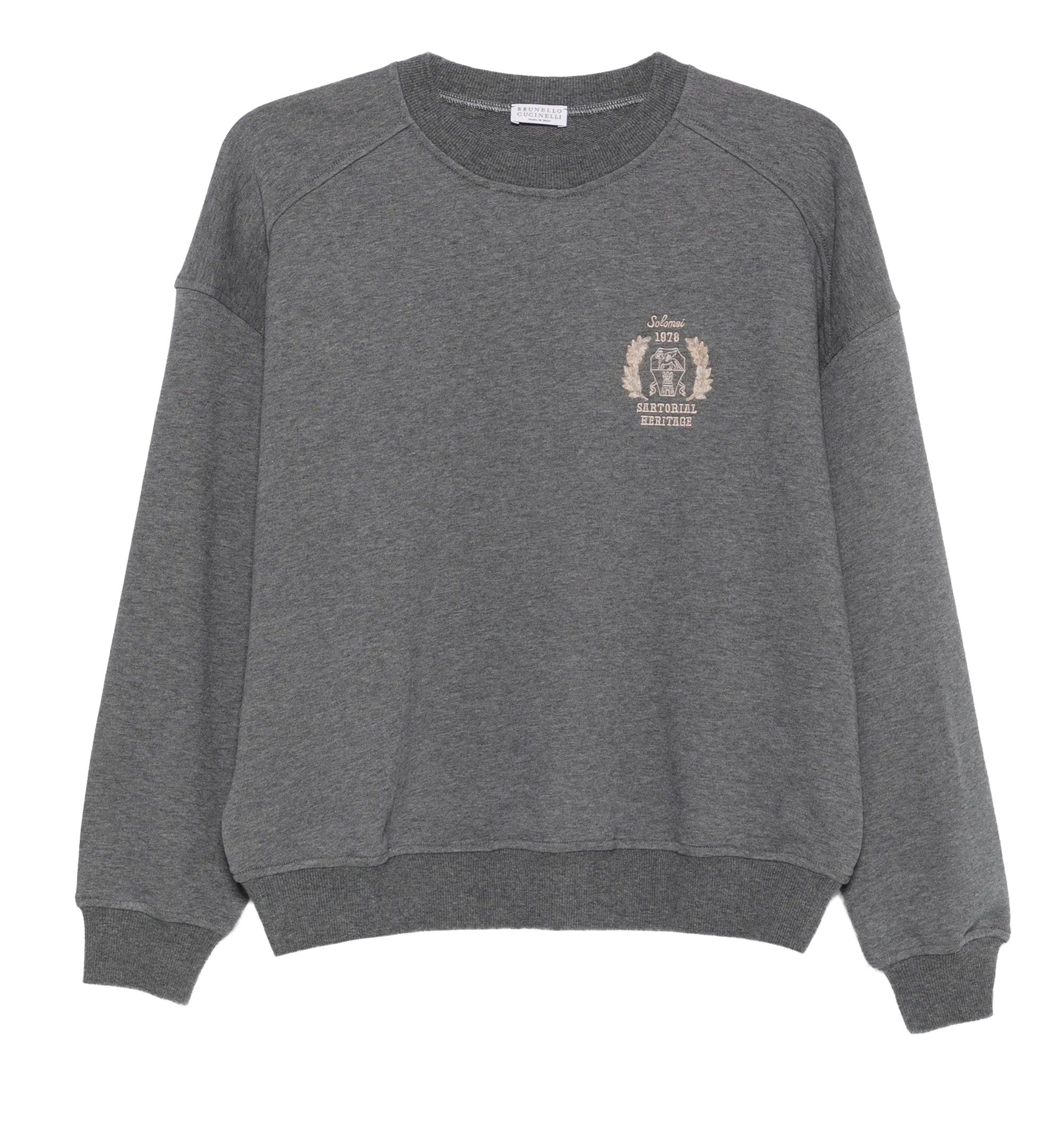 Logo-embroidered raglan-sleeve sweater
