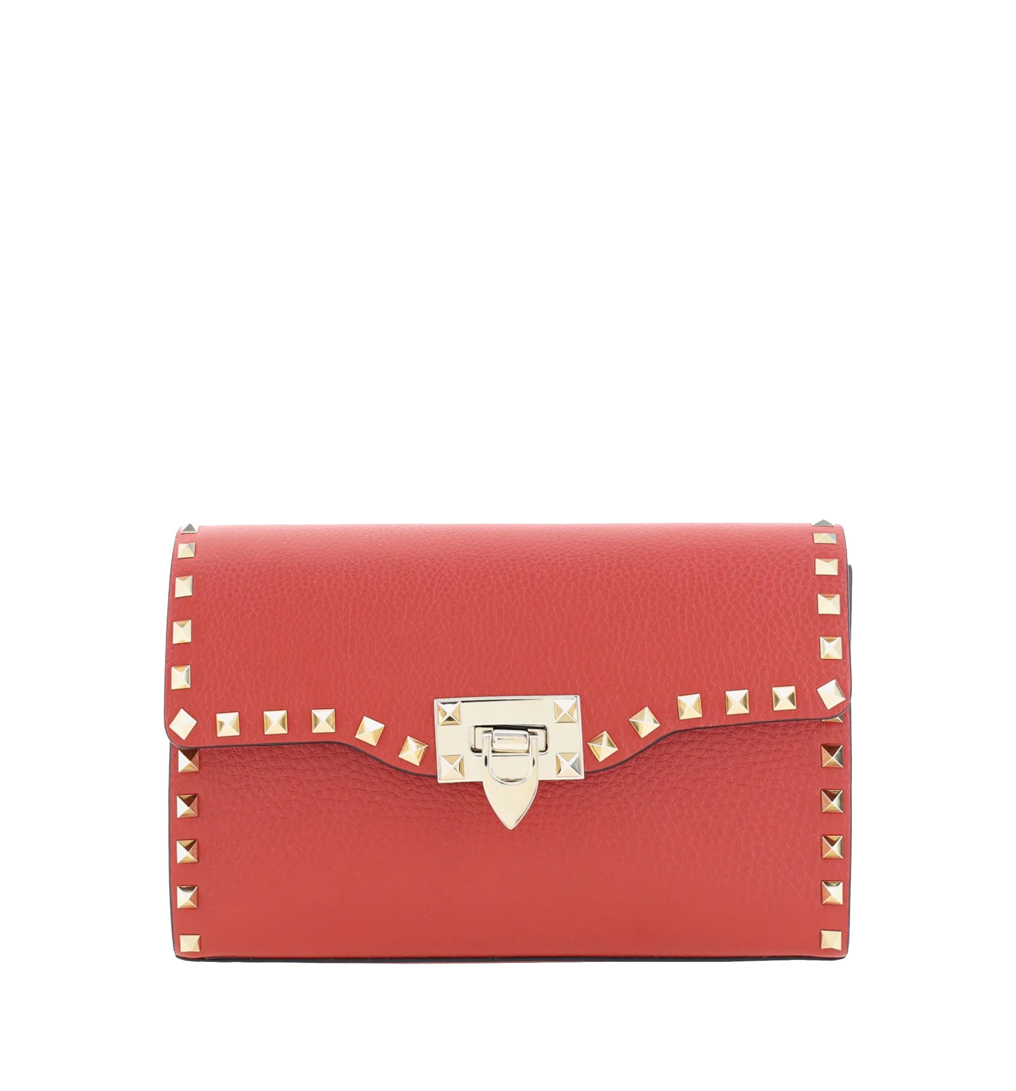 Small Rockstud grained calfskin Shoulder Bag