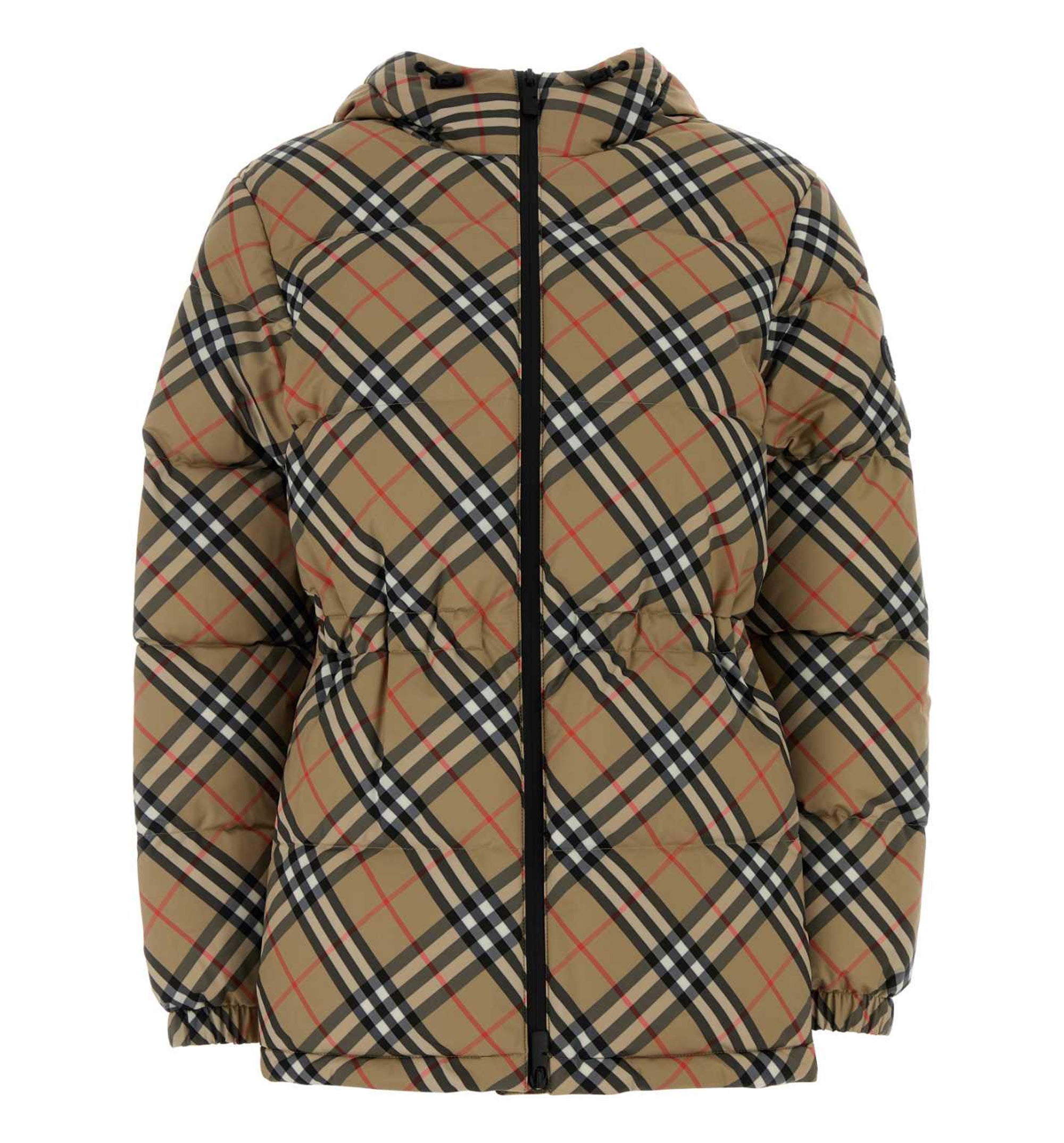 Embroidered polyester padded jacket