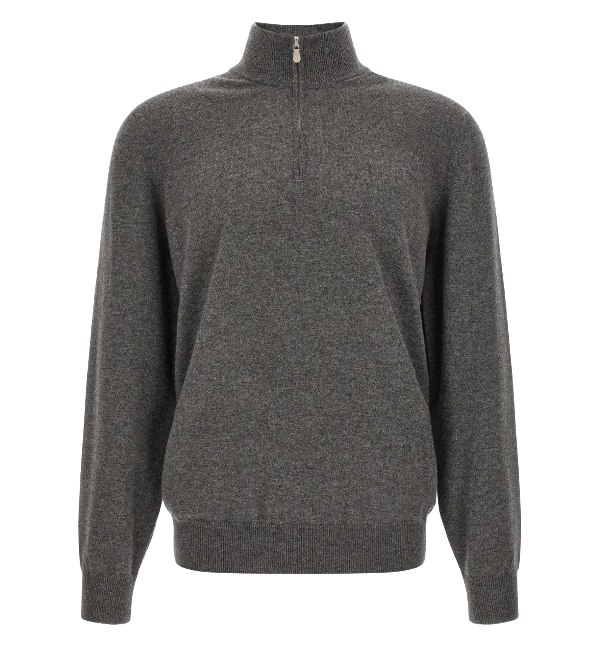 Half-zip cashmere sweater