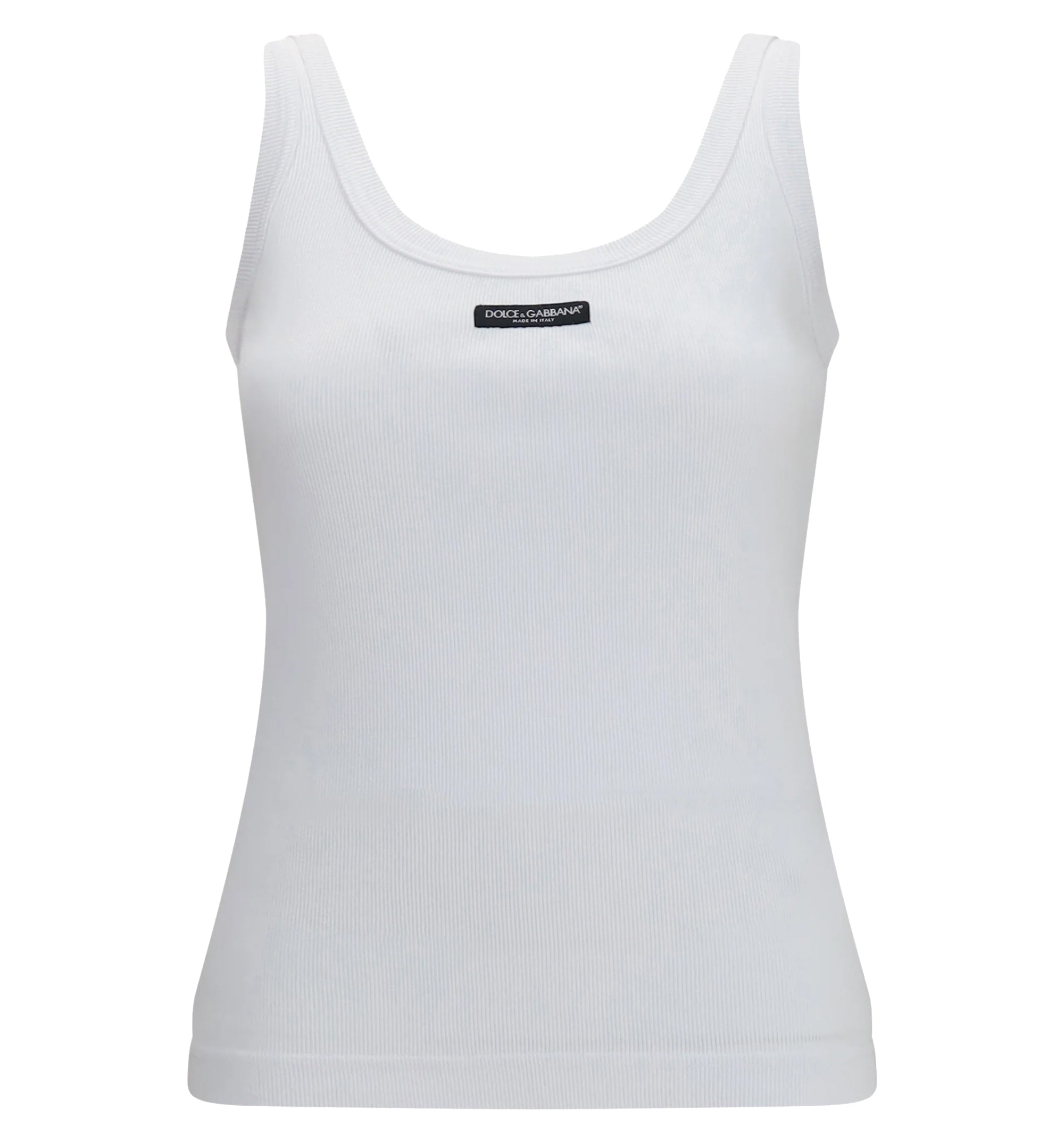 Ribbed Logo Tank Top