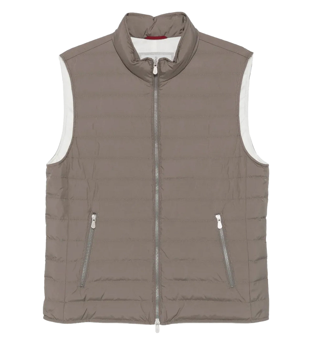 Quilted high-neck gilet