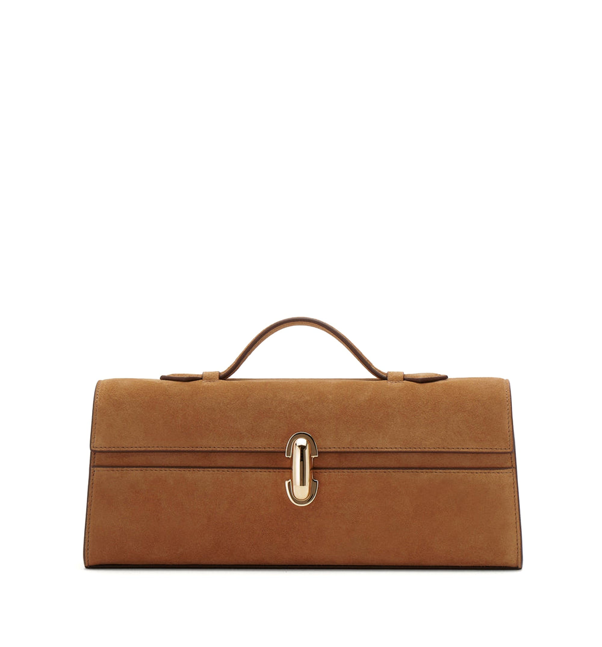 Slim Symmetry Pochette in Suede
