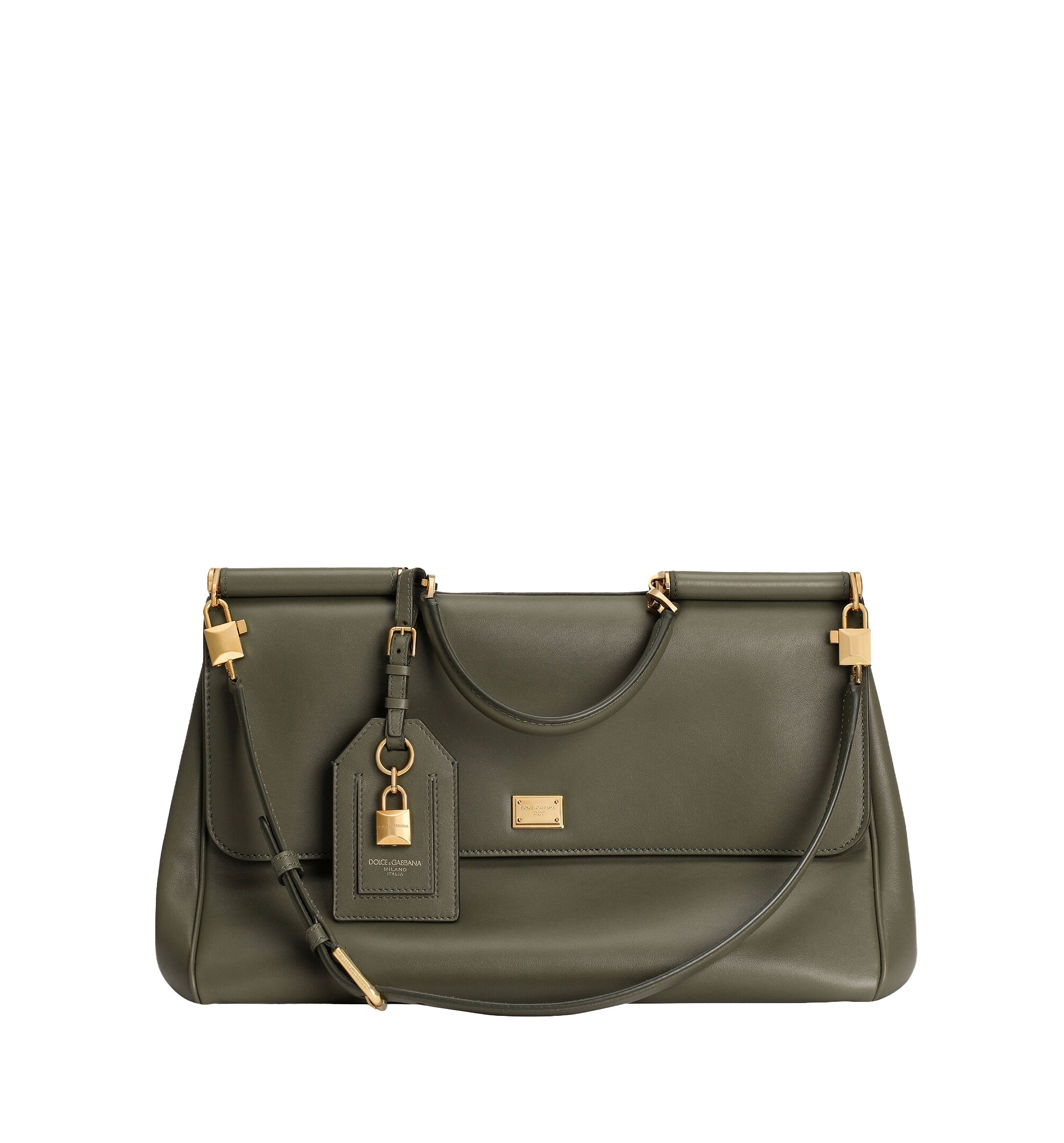 Maxi My Sicily handbag in plongé calfskin