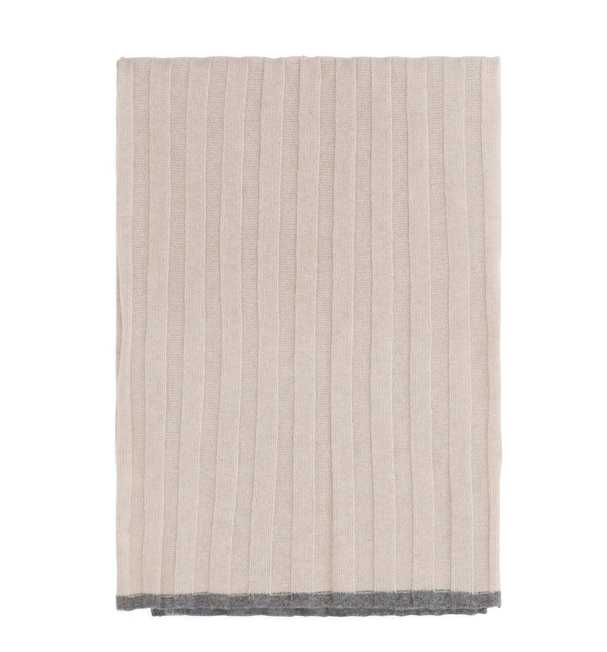 Ribbed knit scarf