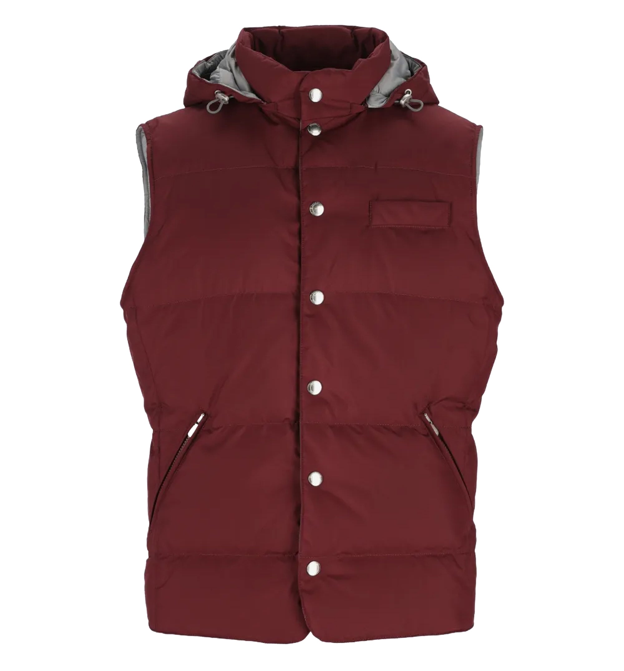 Hooded padded gilet