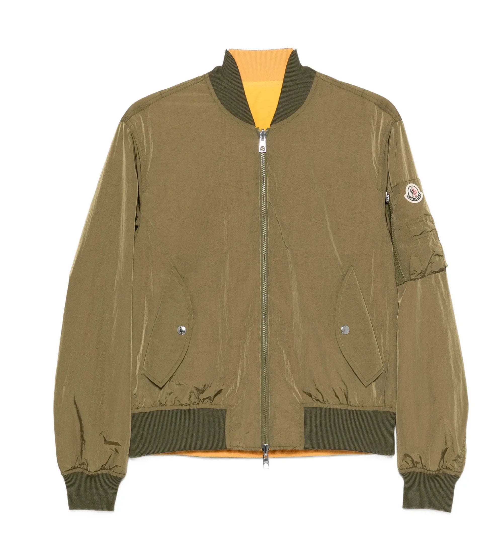 Reversible Logo-patch Bomber Jacket