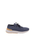 Knitted lace-up sneakers