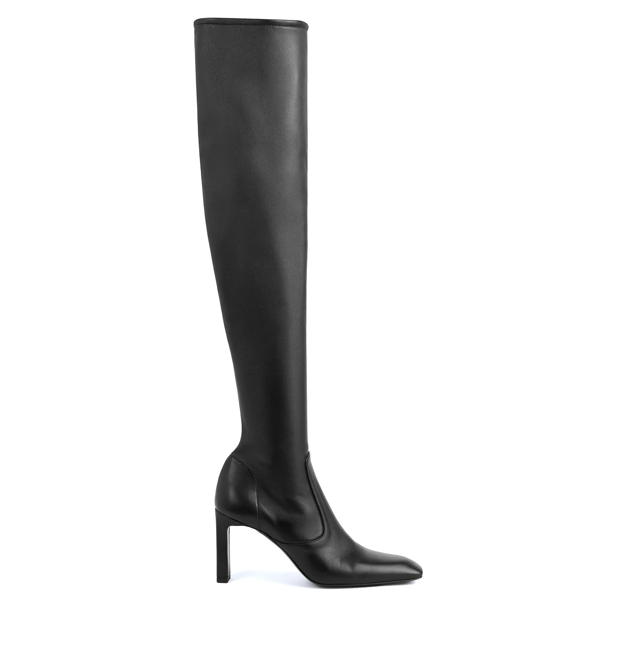 Nappa over-the-knee boots black