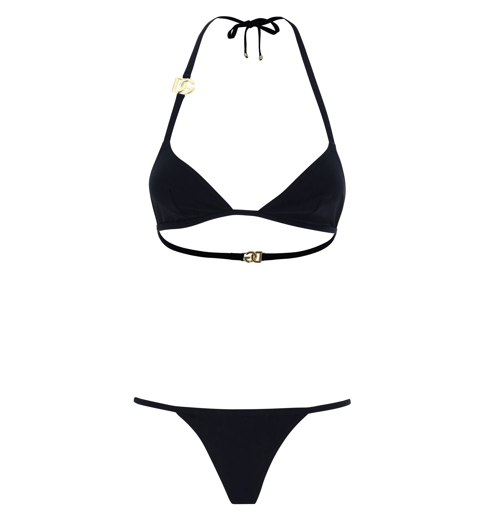 Triangle Bikini with gold plaque
