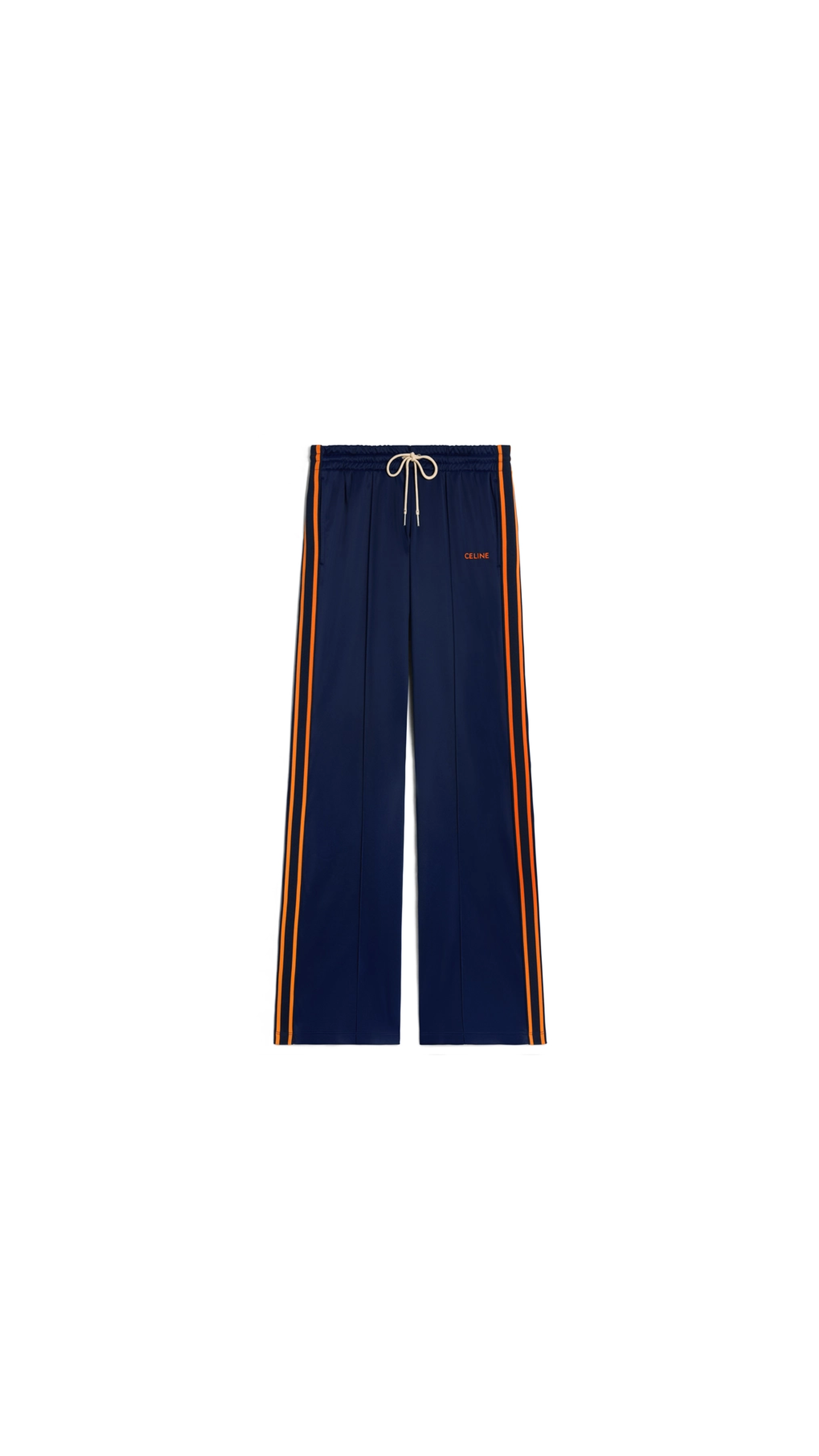 Tracksuit Pants In Vintage Double Jersey - Navy/Orange