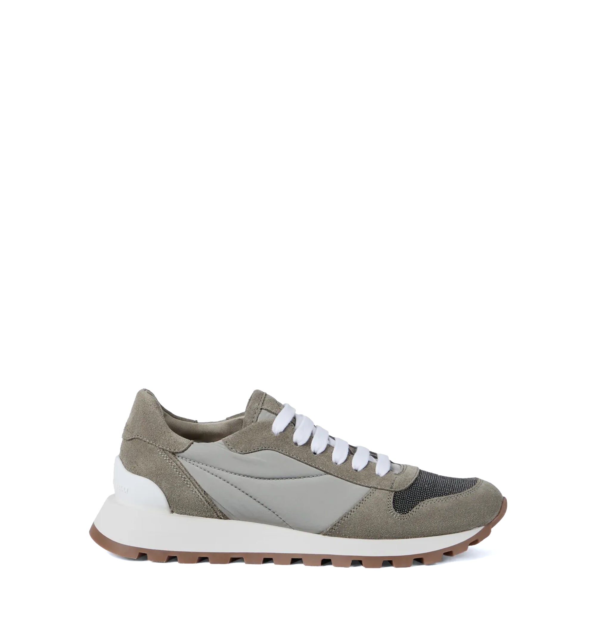 Techno fabric runners with precious toe