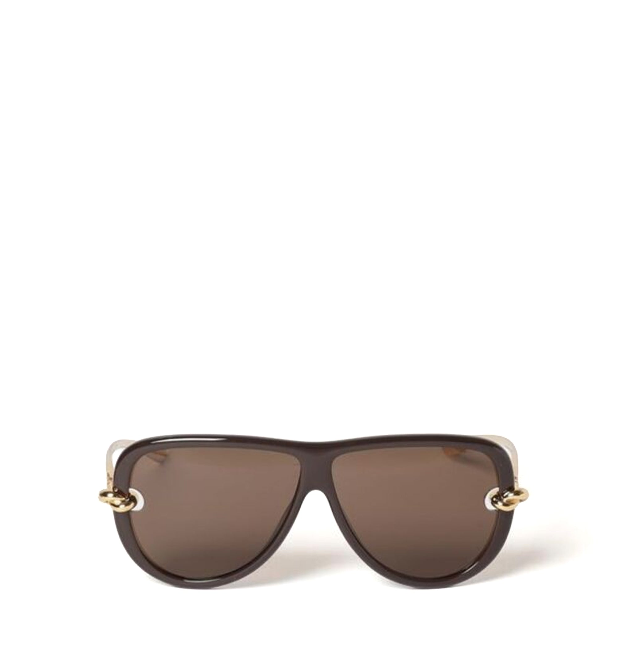 Knot Aviator Sunglasses In Metal And Acetate