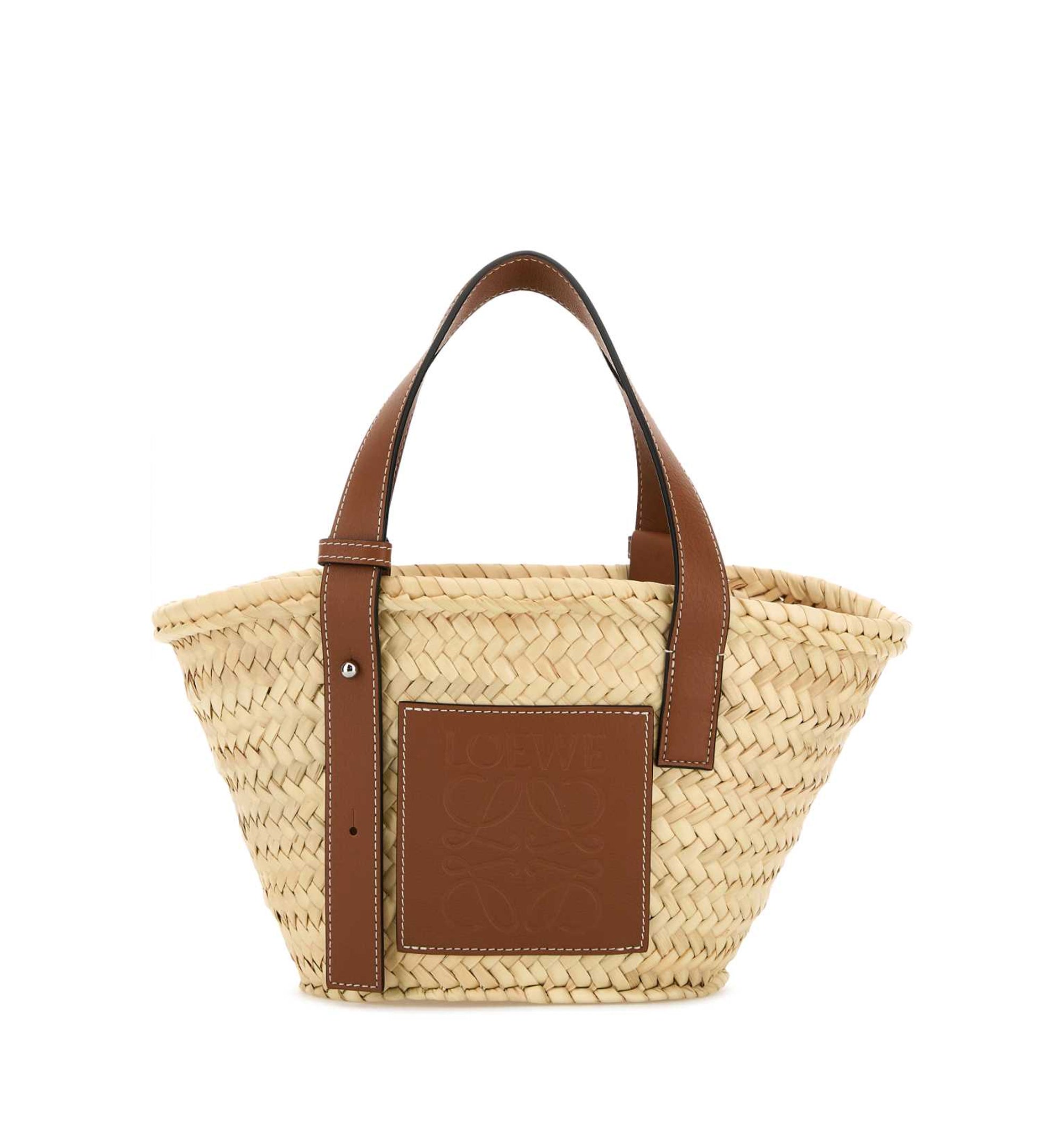 Palm leaf small Basket handbag