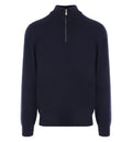 Zip-fastening cashmere sweater