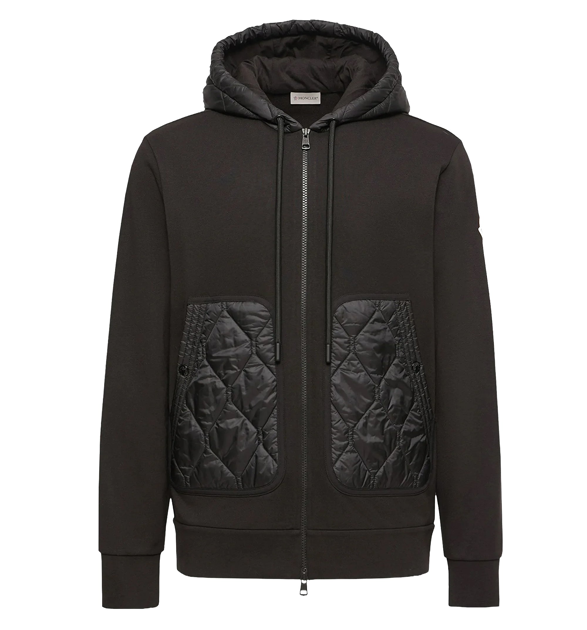 Padded-hood Hoodie