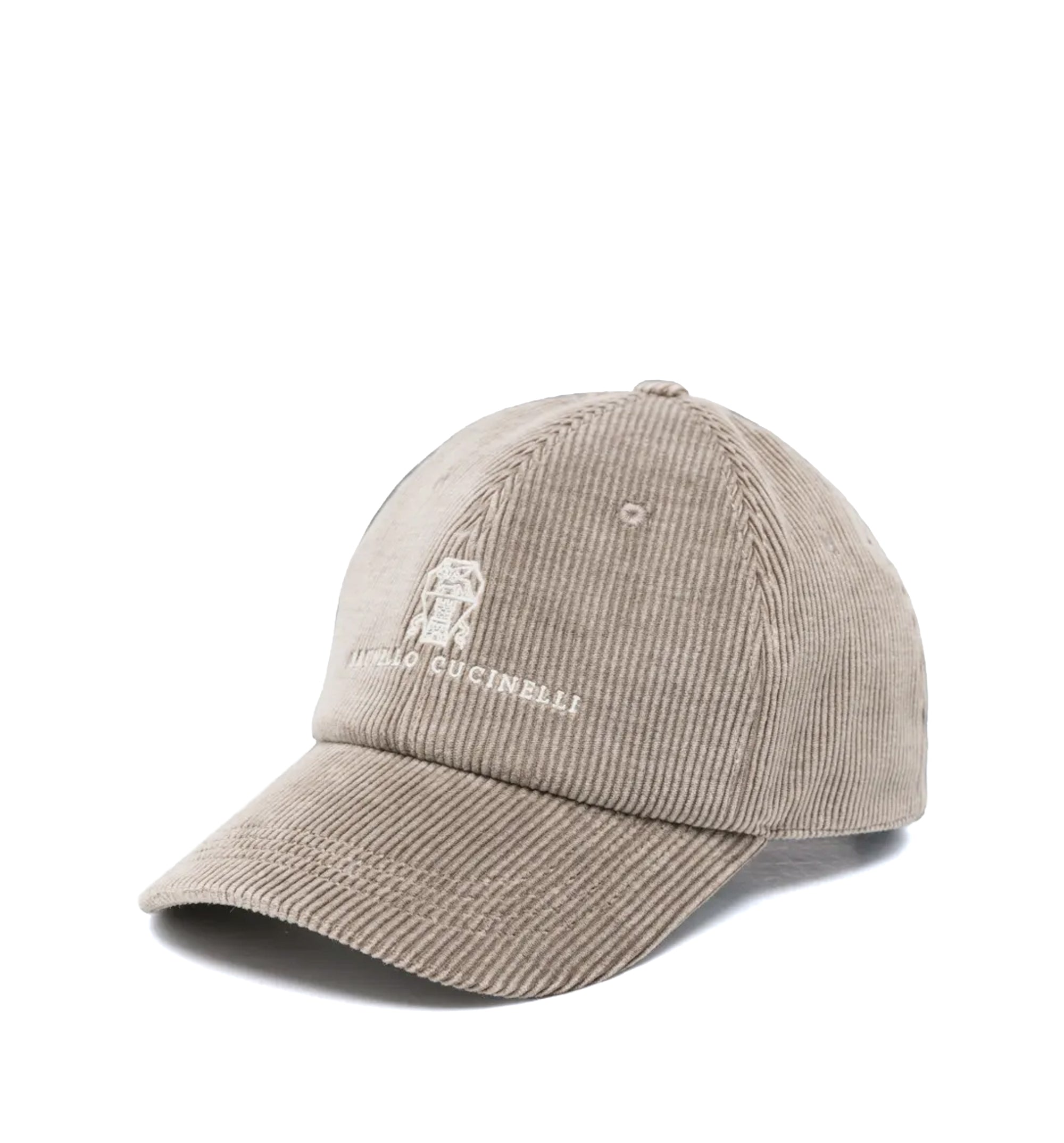 Corduroy logo-embroidered baseball cap