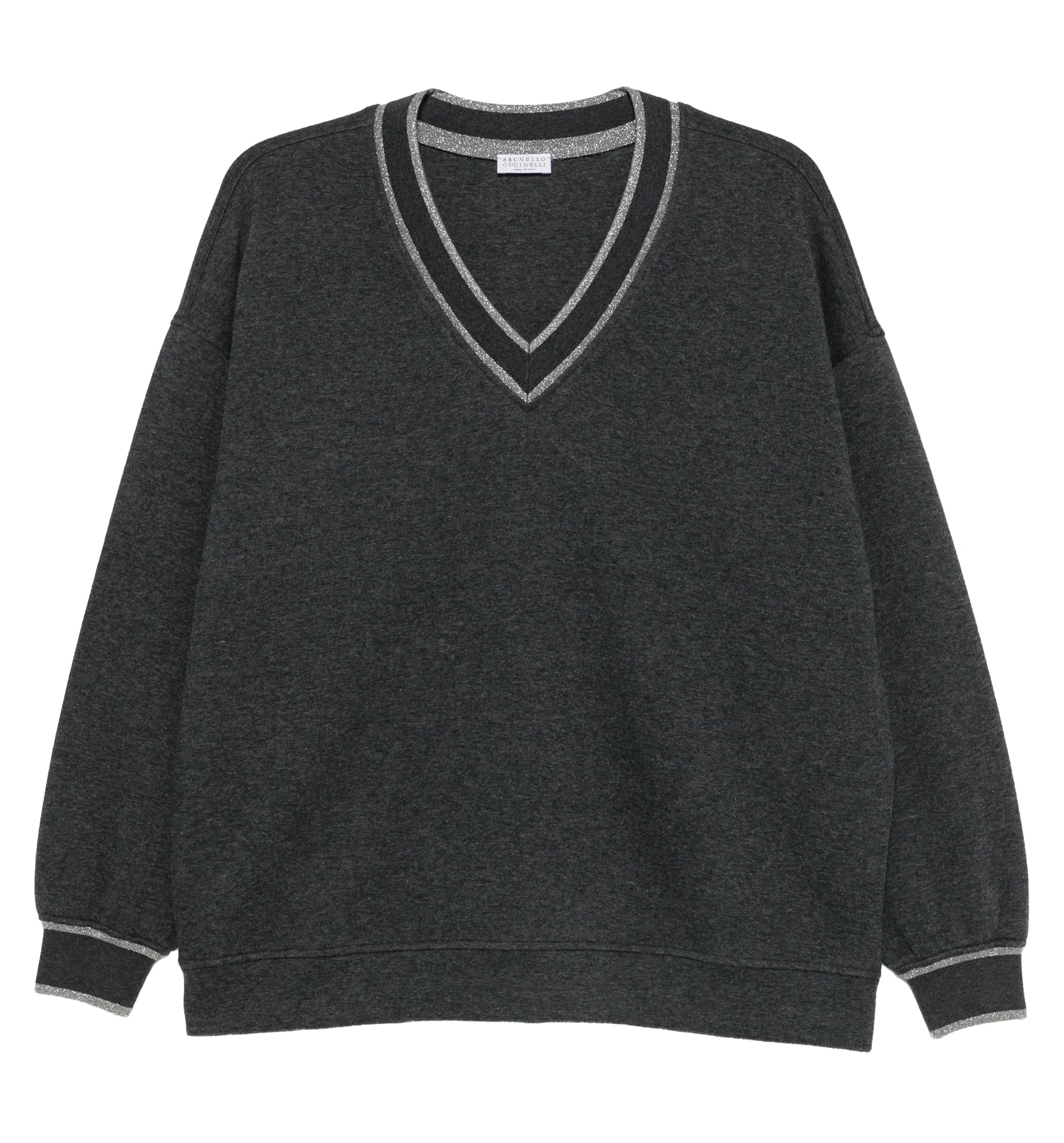 V-neck sweatshirt