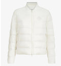 Water-resistant matte nylon down jacket with logo