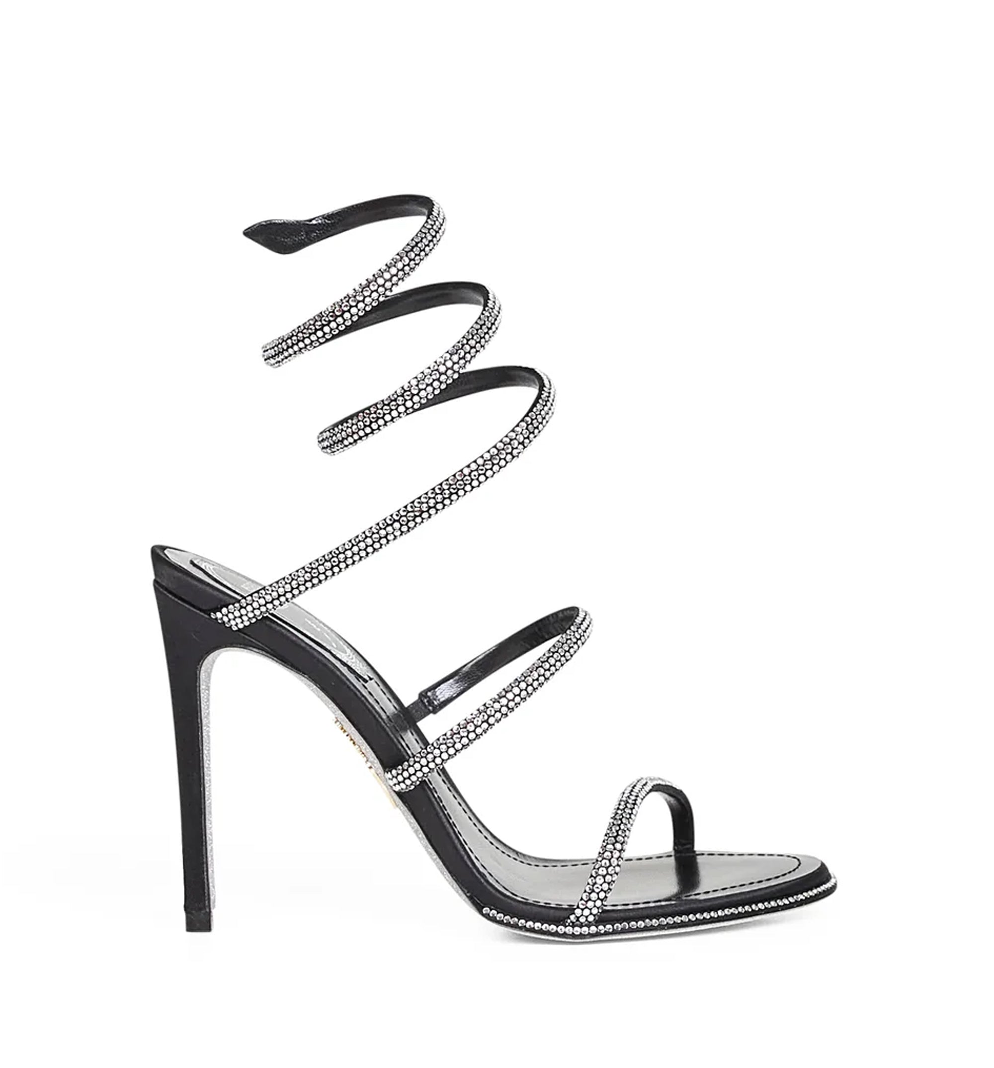 Black Cleo 105 jeweled sandals