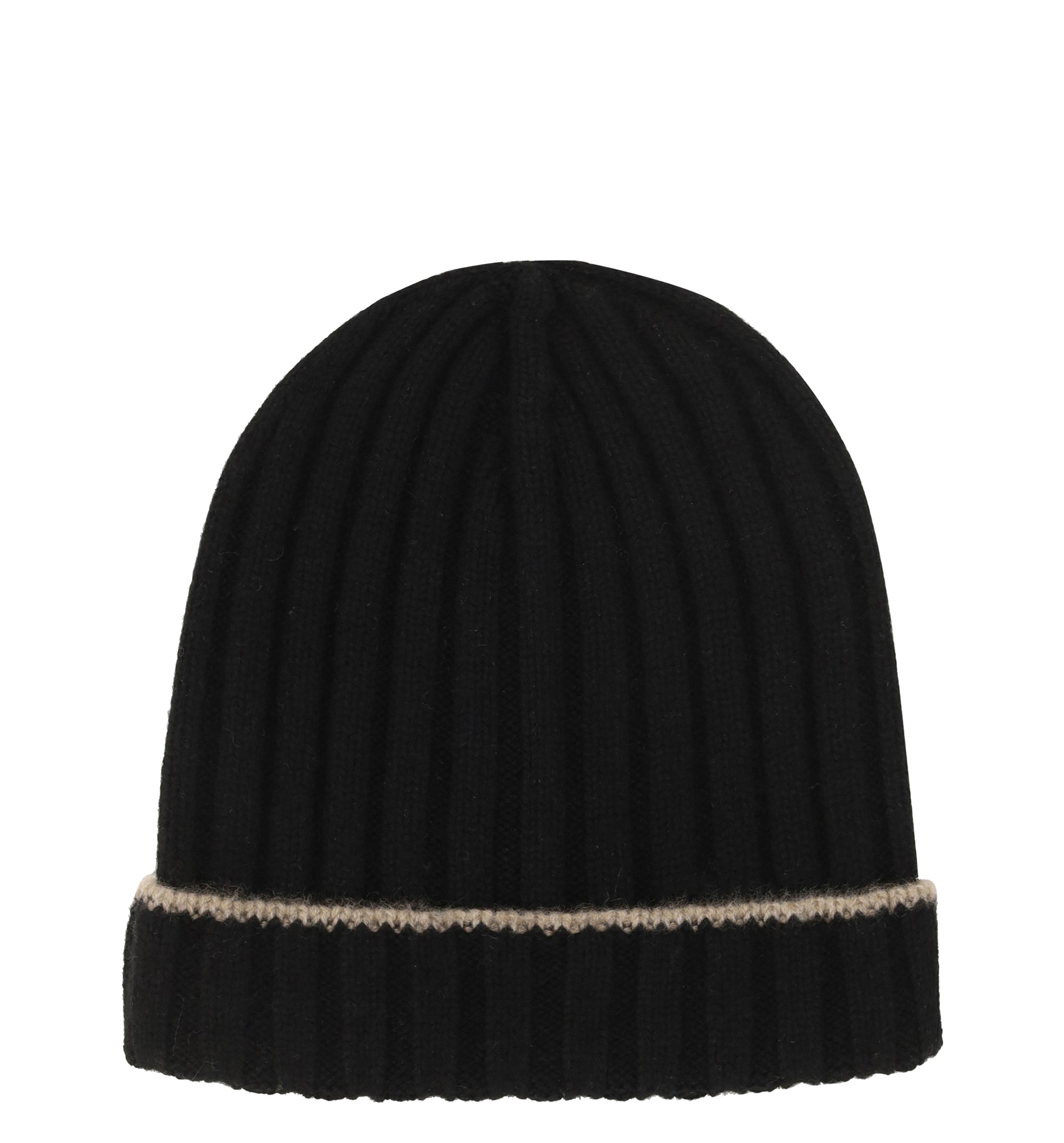 Cashmere ribbed beanie