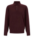 Cashmere knit polo shirt