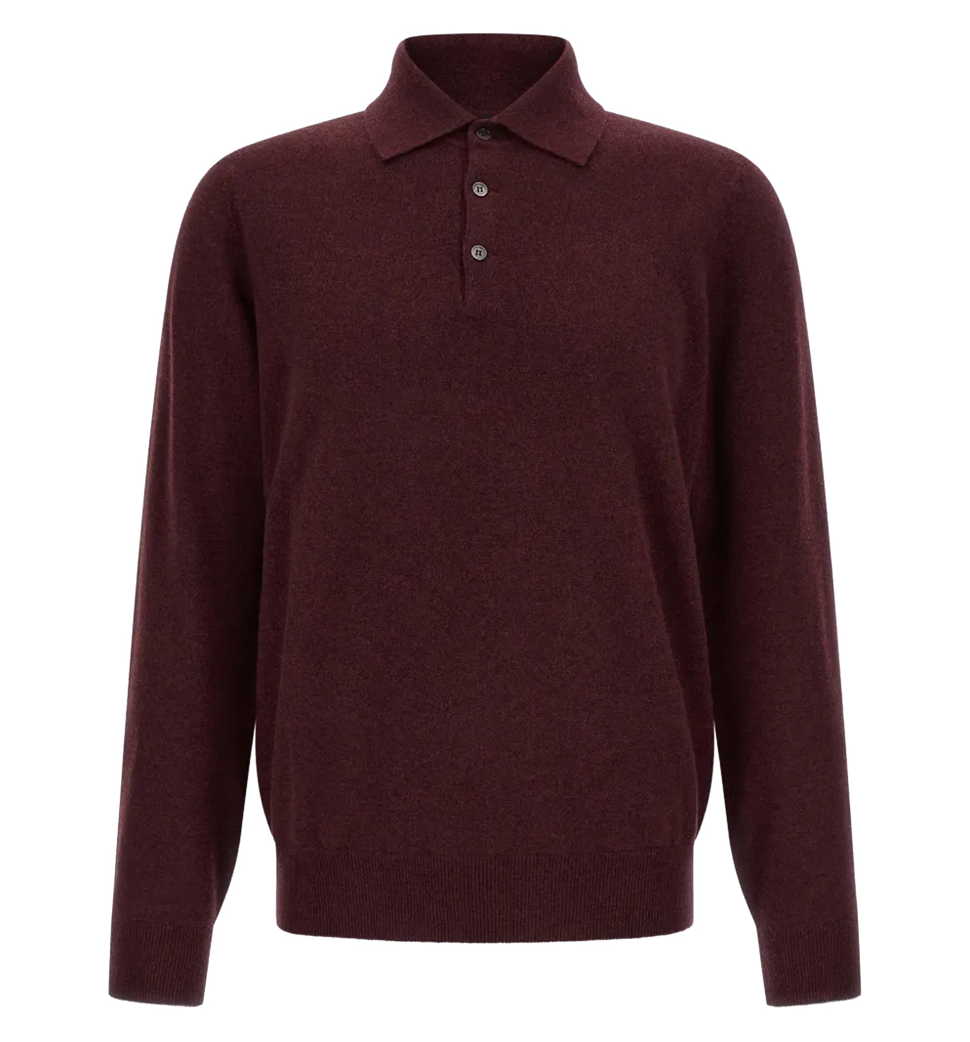 Cashmere knit polo shirt