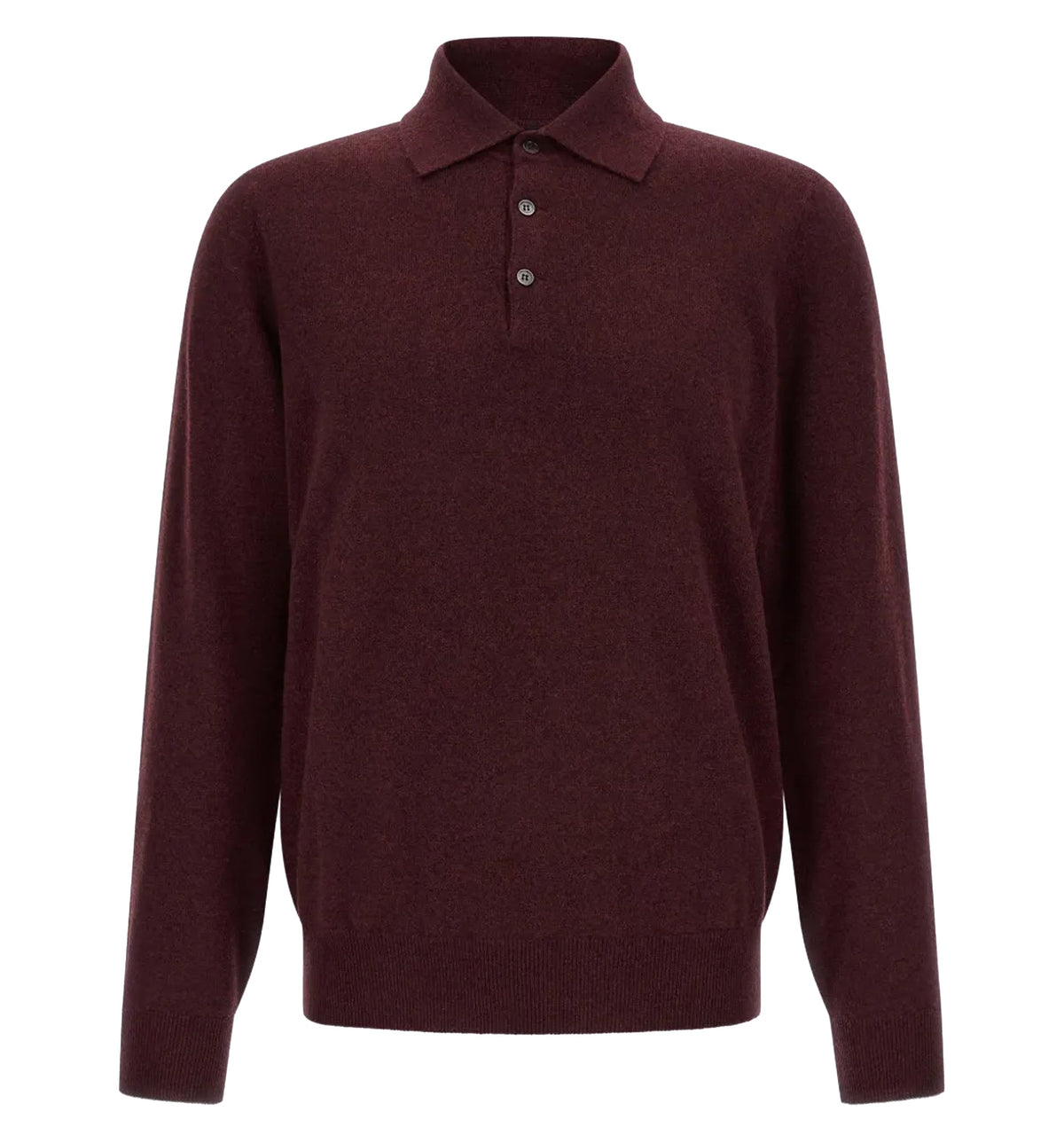 Cashmere knit polo shirt