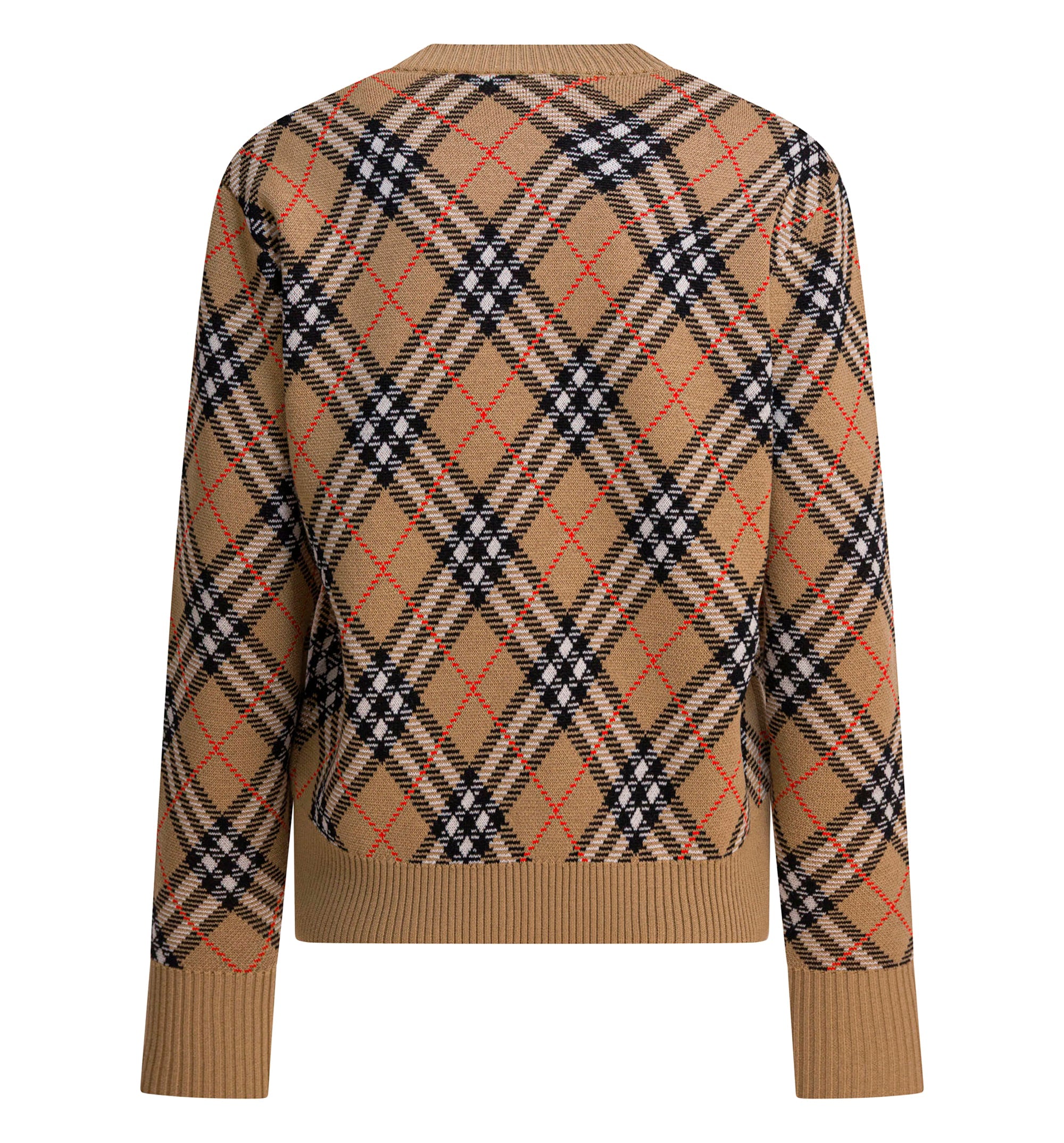 Wool blend crew neck sweater