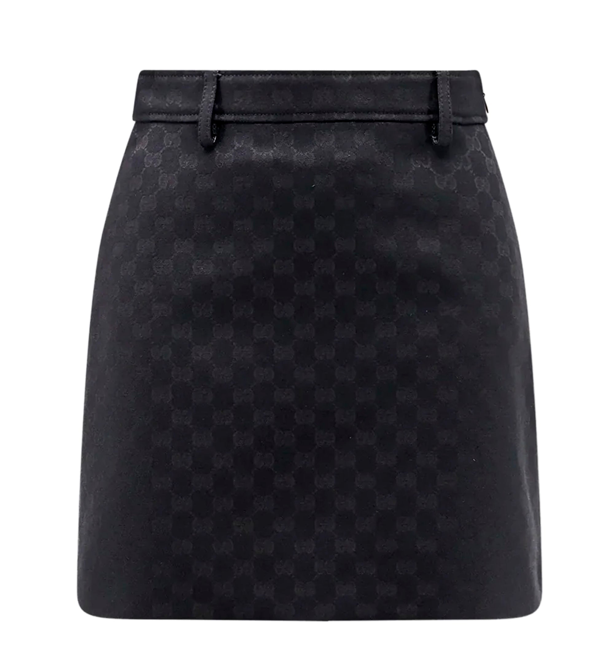 GG cotton blend mini skirt