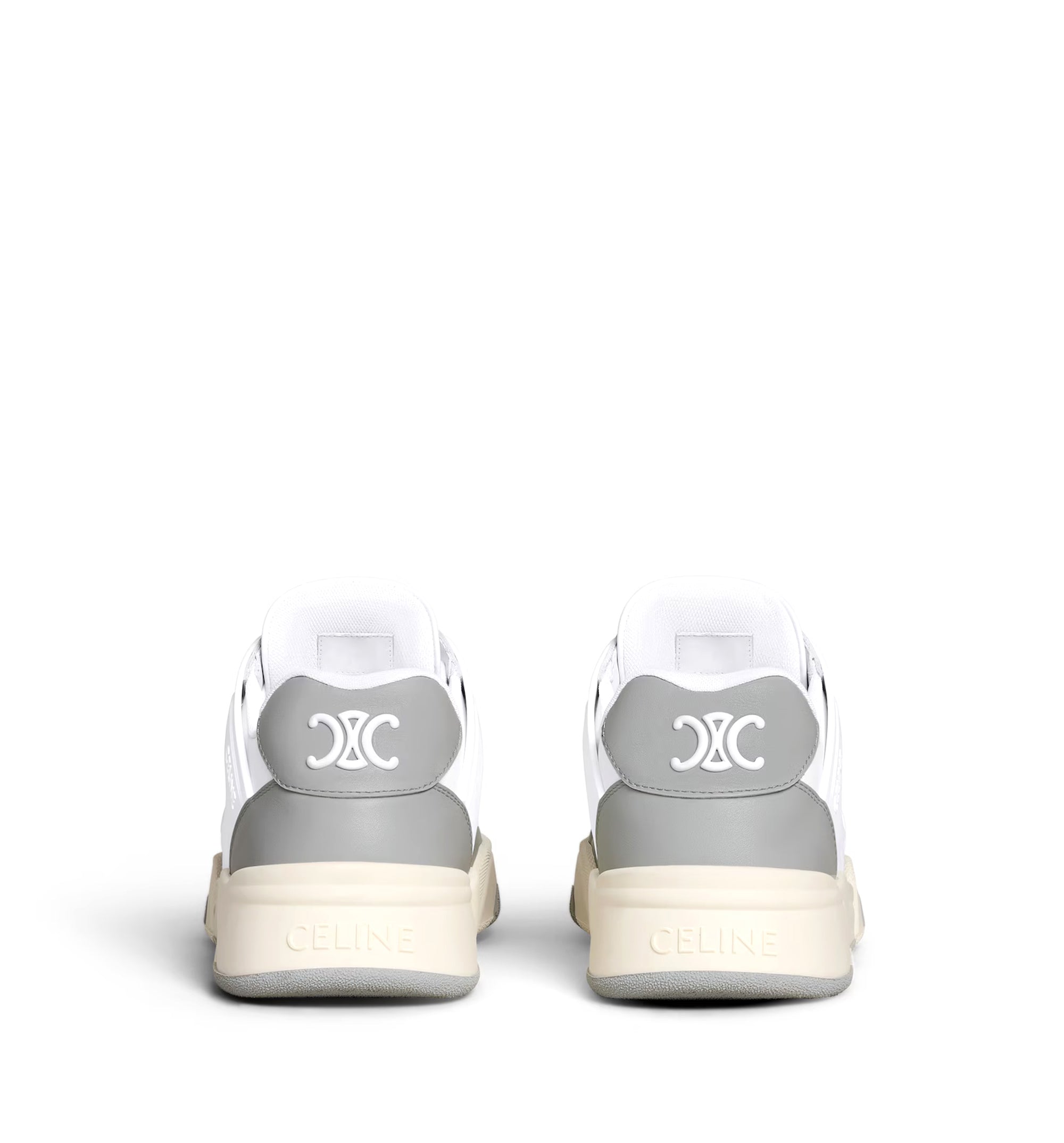 Trainer Ct-09 Low Lace-up Sneaker In Calfskin And Mesh