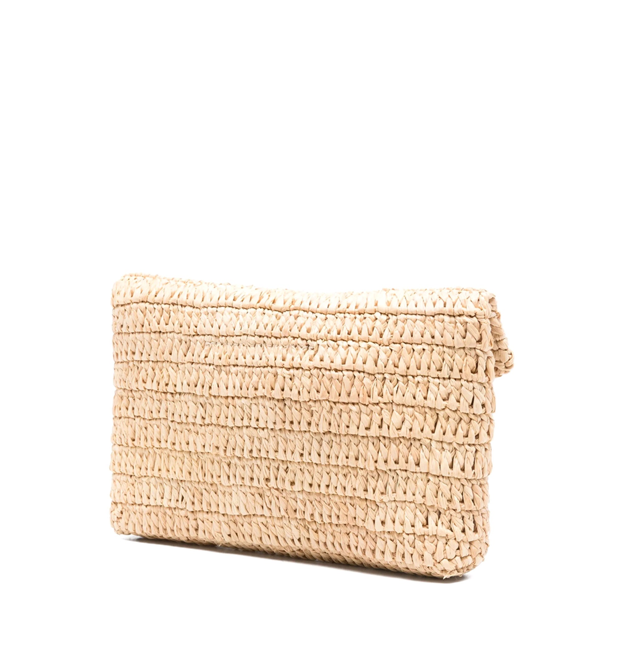 Cassandre Small Chain Pouch In Raffia
