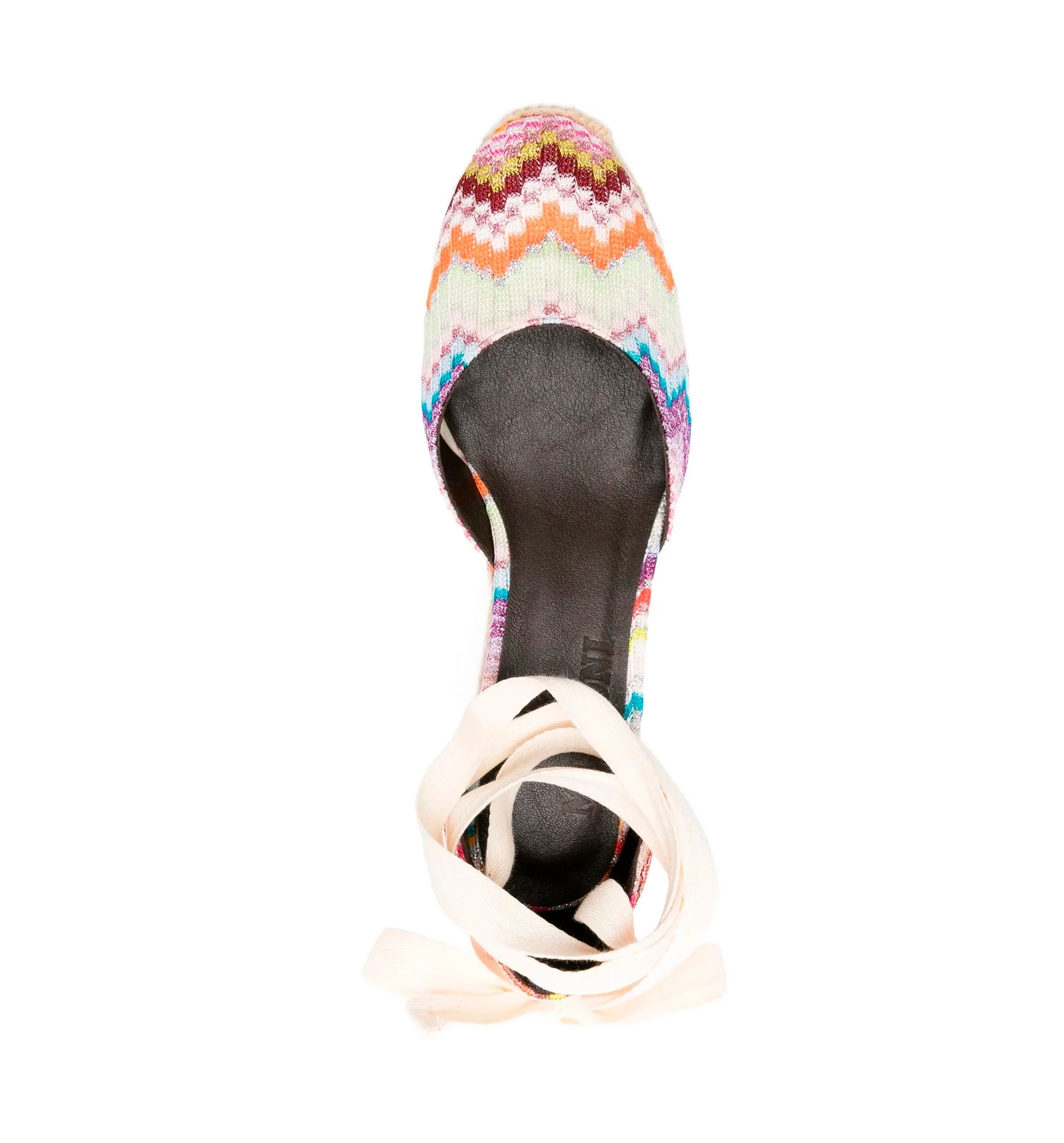 Chevron-pattern Tie Espadrilles