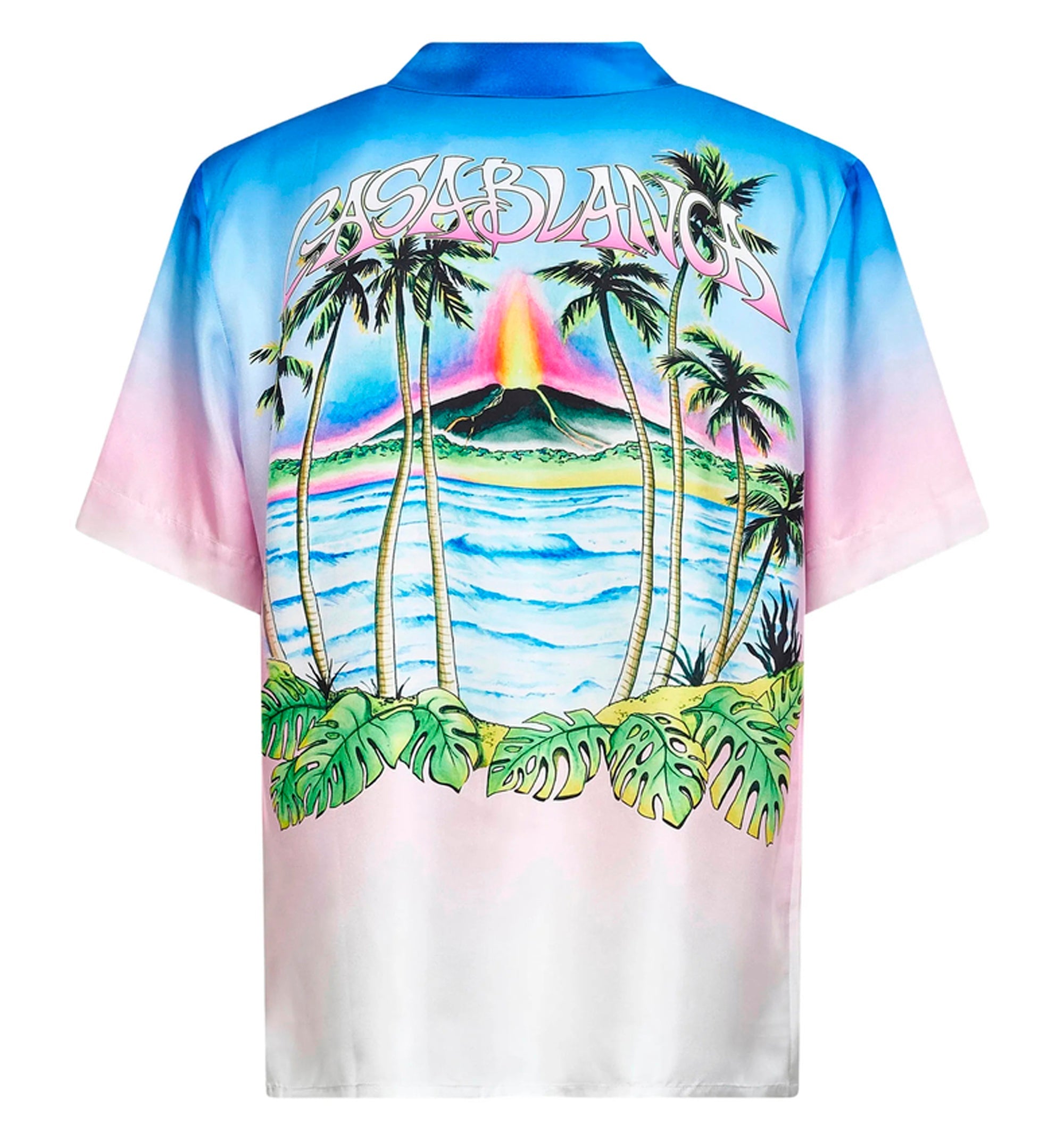 Volcano-print Gradient Shirt