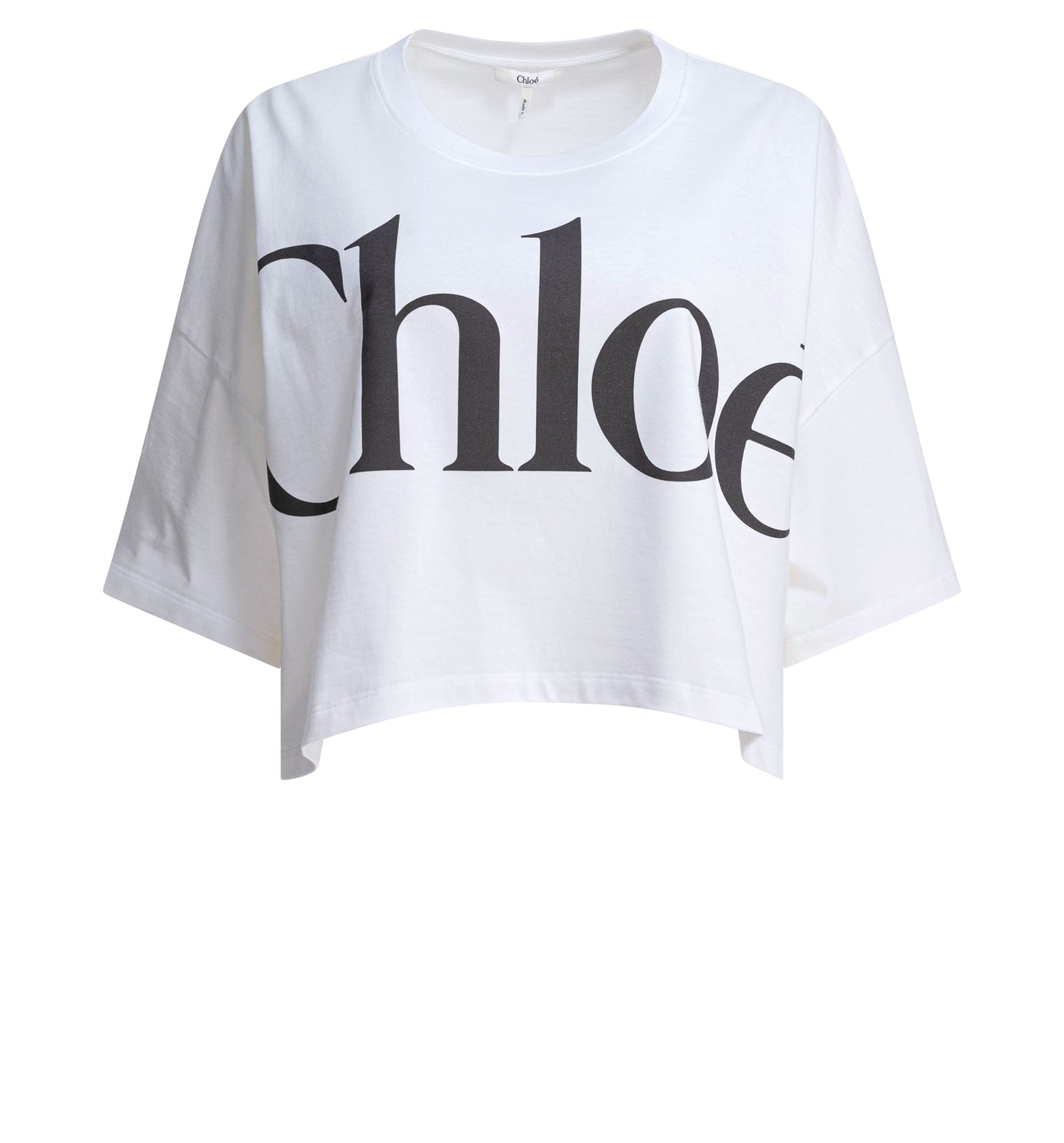 Faded Logo Cropped Boxy T-shirt