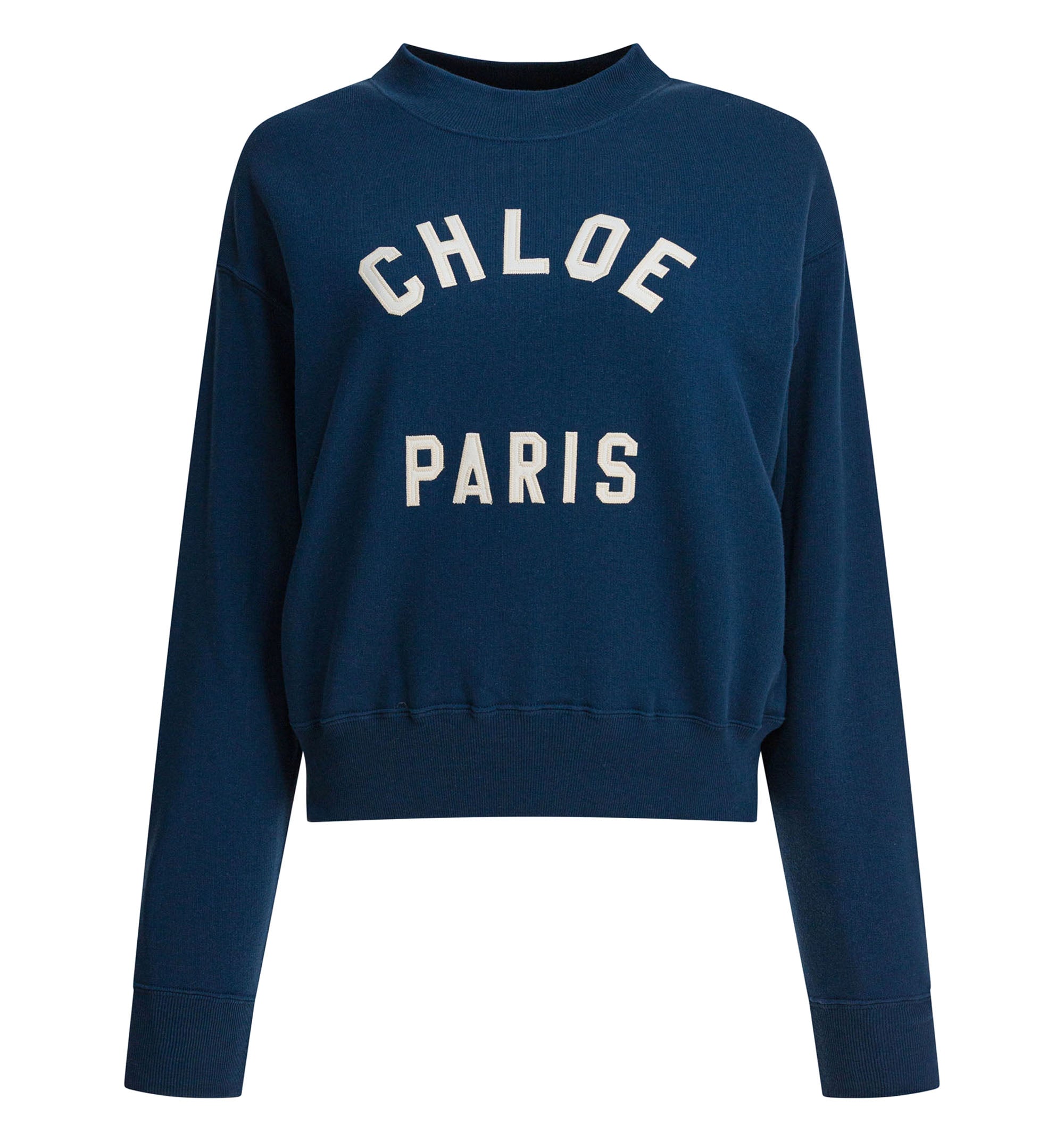 Mock-Neck Logo Sweatshirt