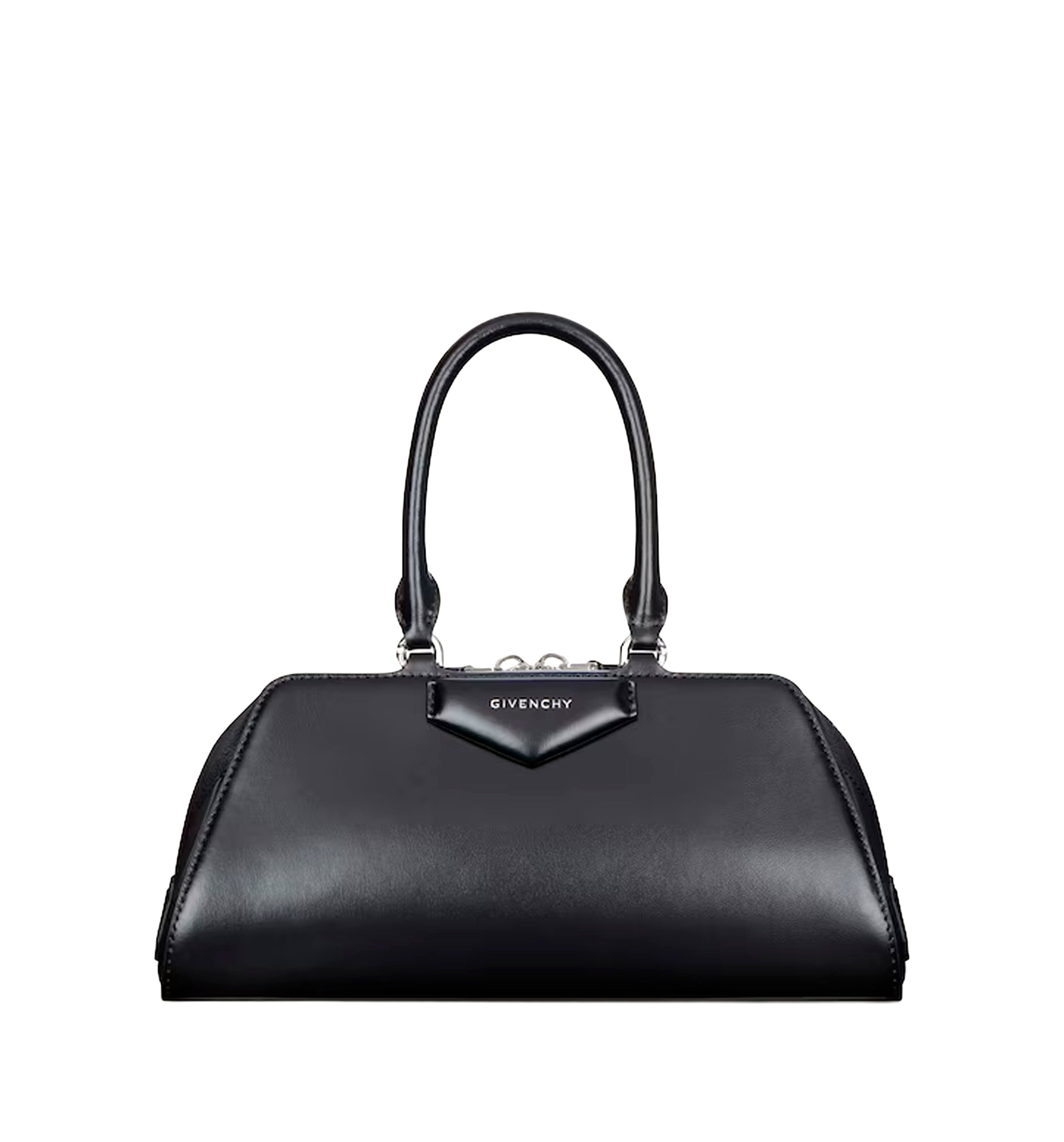 Small Antigona East-West bag in Box leather