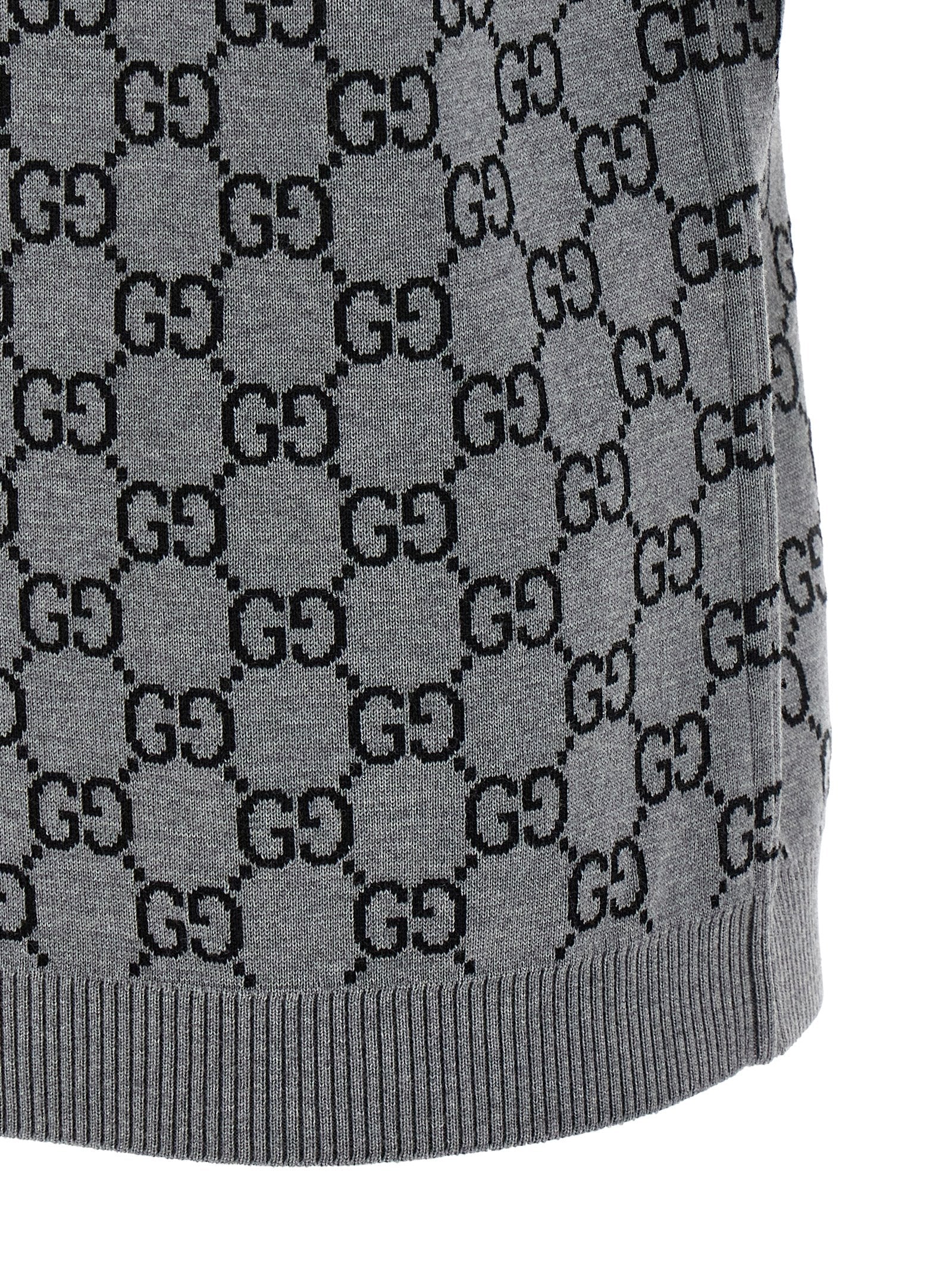 Reversible sweater GG jacquard