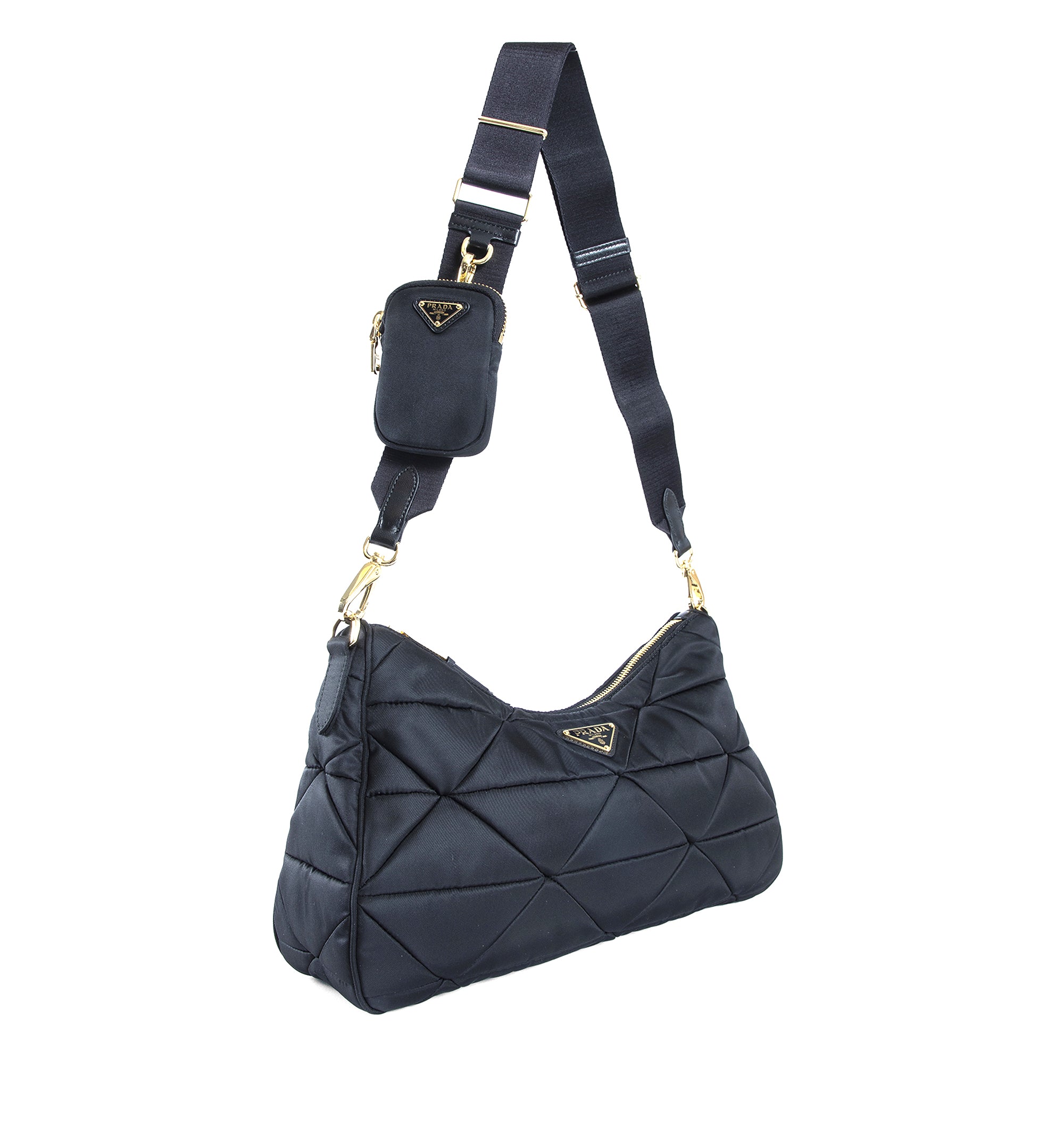 Large padded Re-Nylon bag