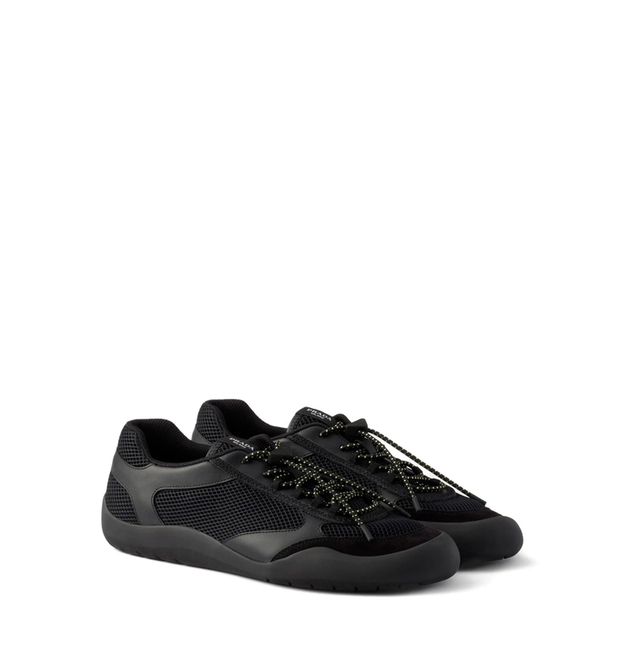 Speedrock leather and mesh fabric sneakers