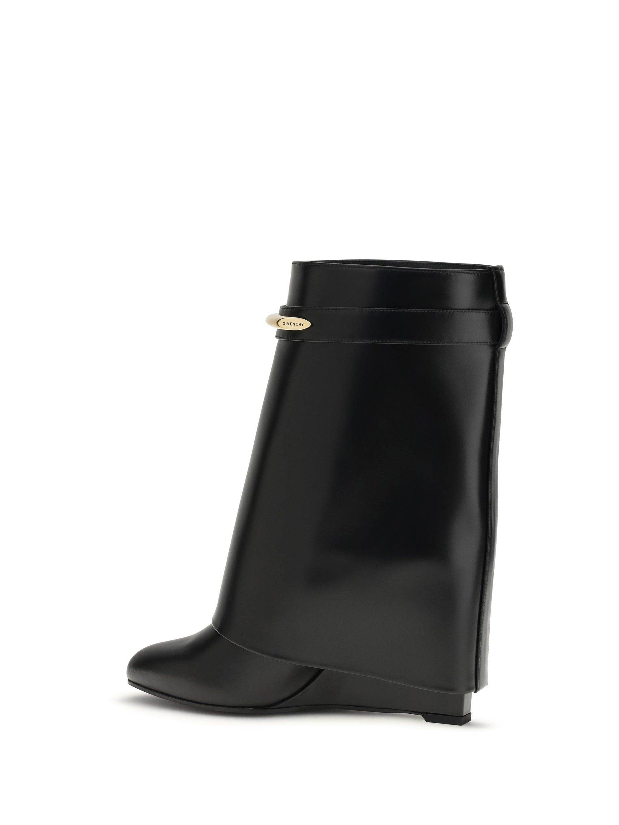 Shark Pinch Ankle Boots In Leather