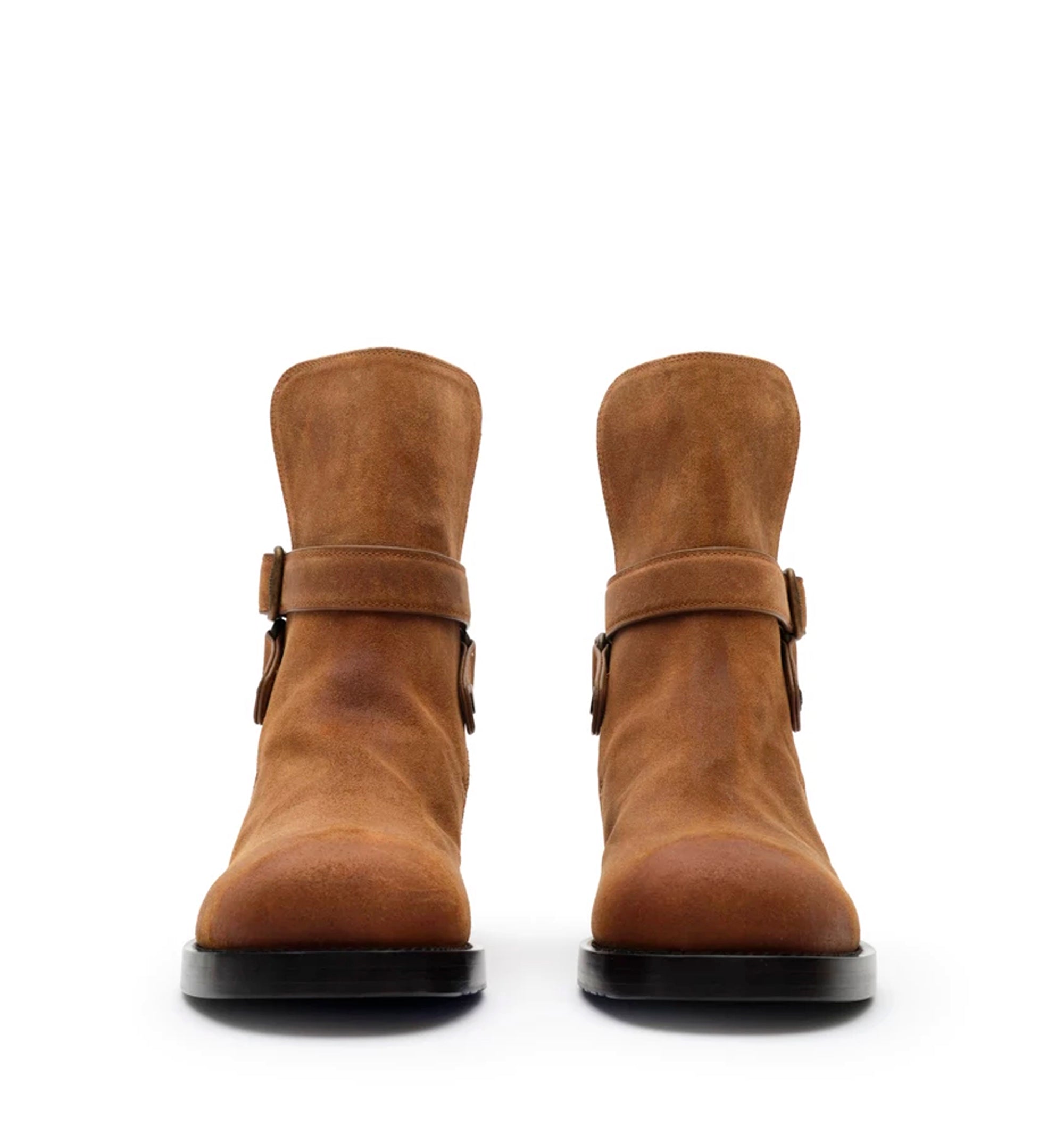 Waxed Suede Ledger Boots