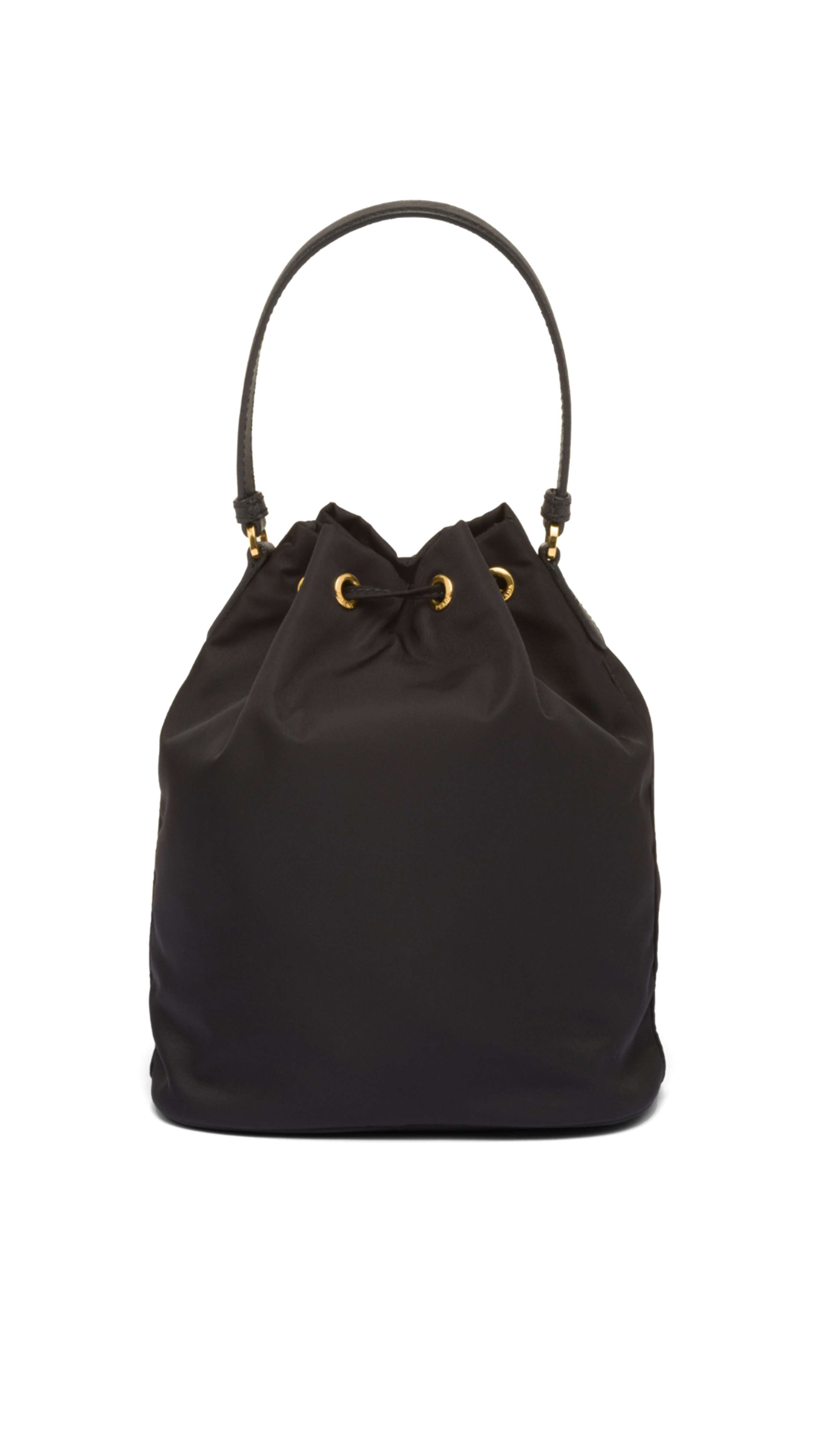 Duet Re-Nylon Bucket Shoulder Bag - Black