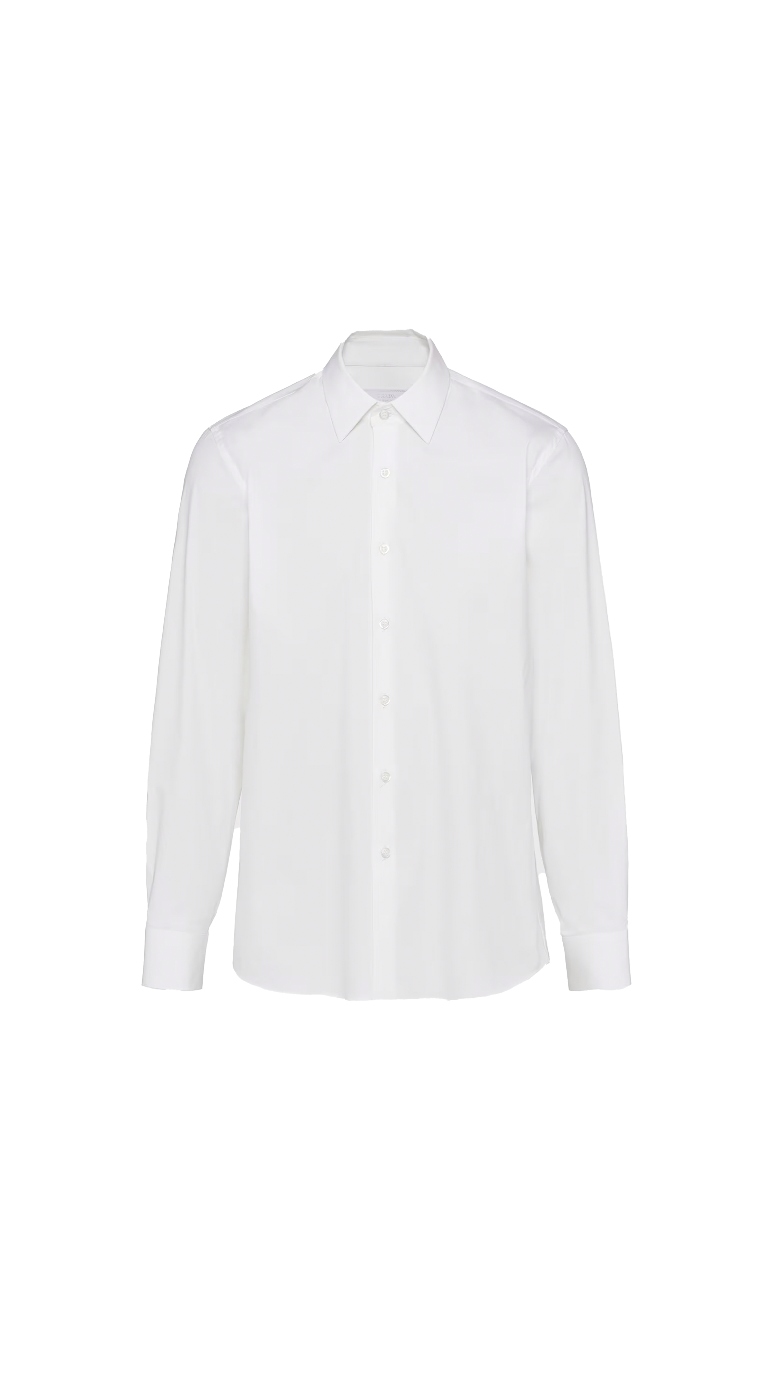 Stretch Cotton Shirt - White