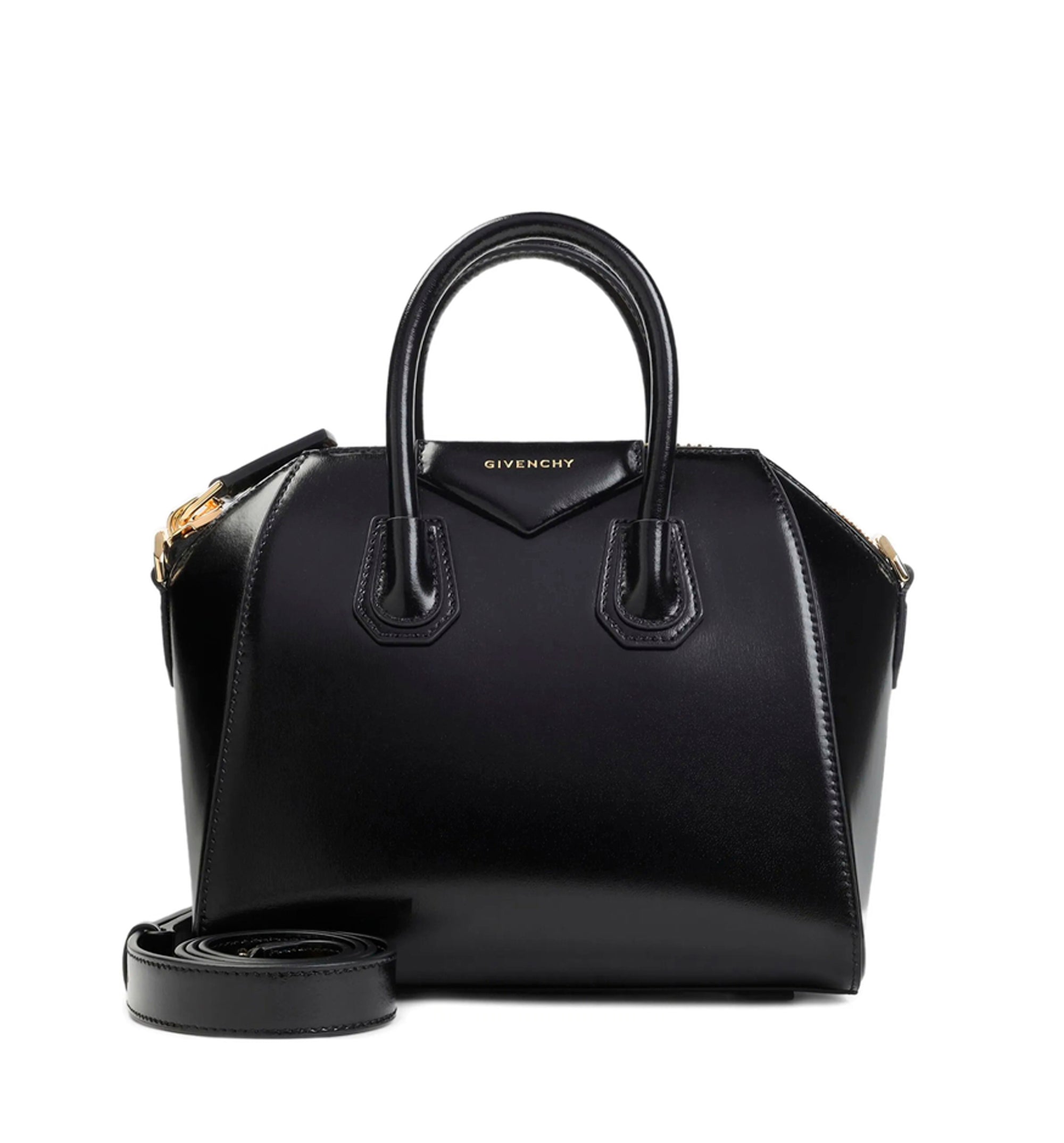 Mini Antigona bag in Box leather