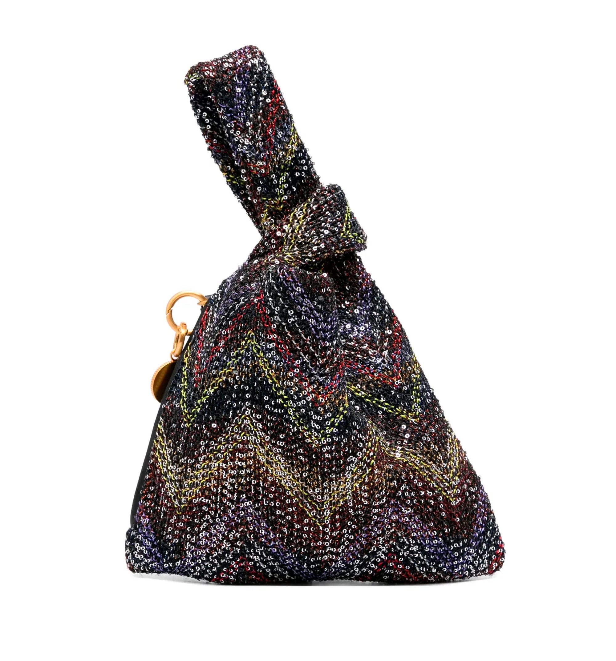 Chevron Metallic Tote Bag