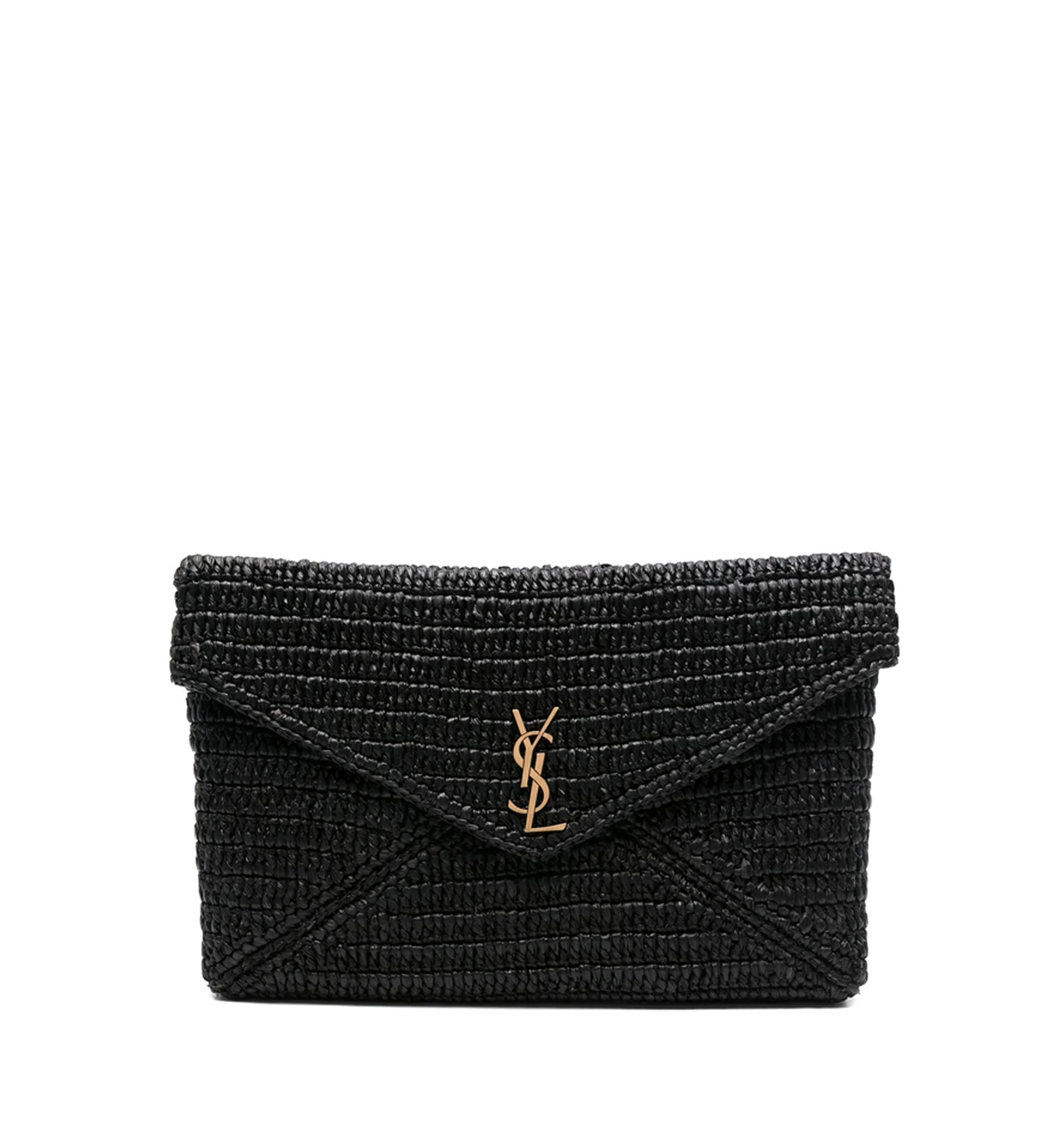 Cassandre Large Envelope Pouch In Raffia
