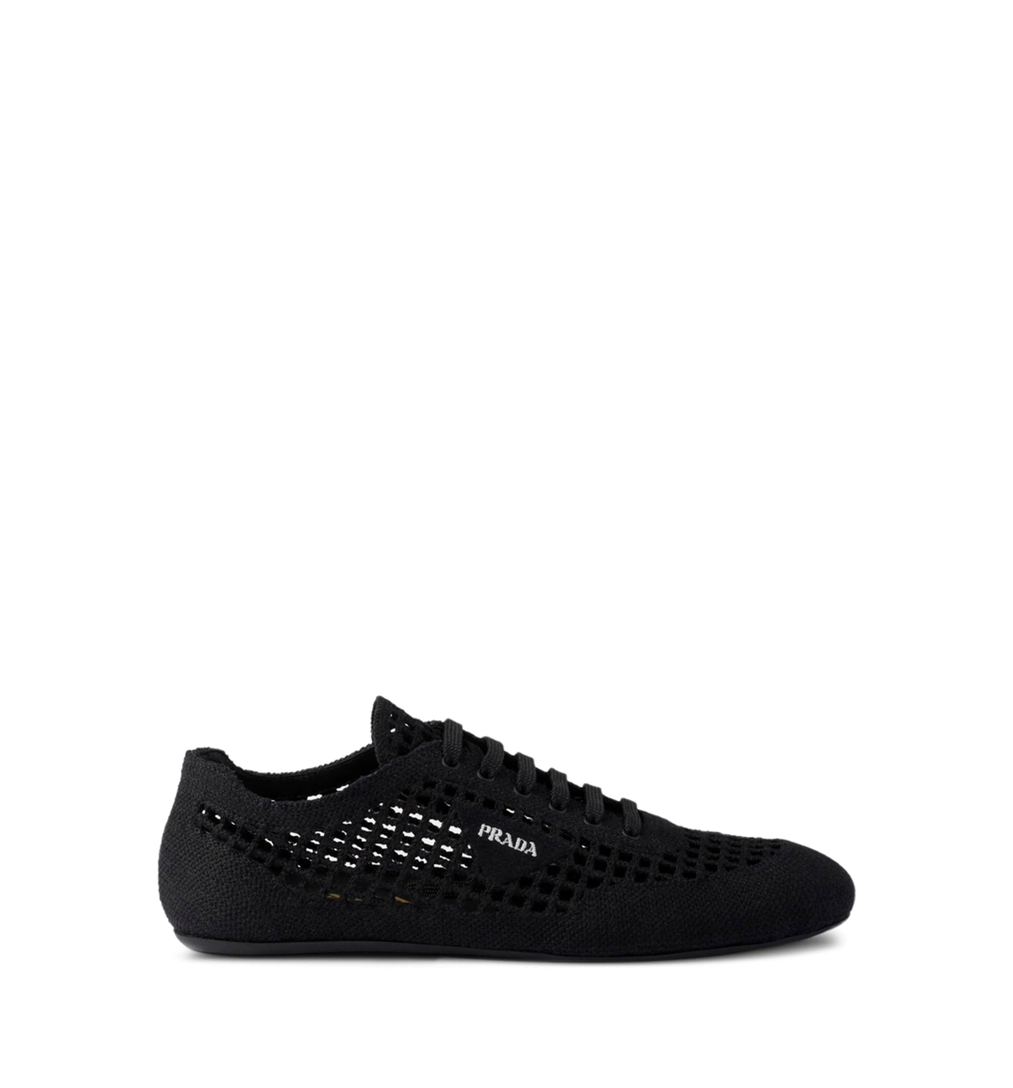 Collapse crochet laced sneakers