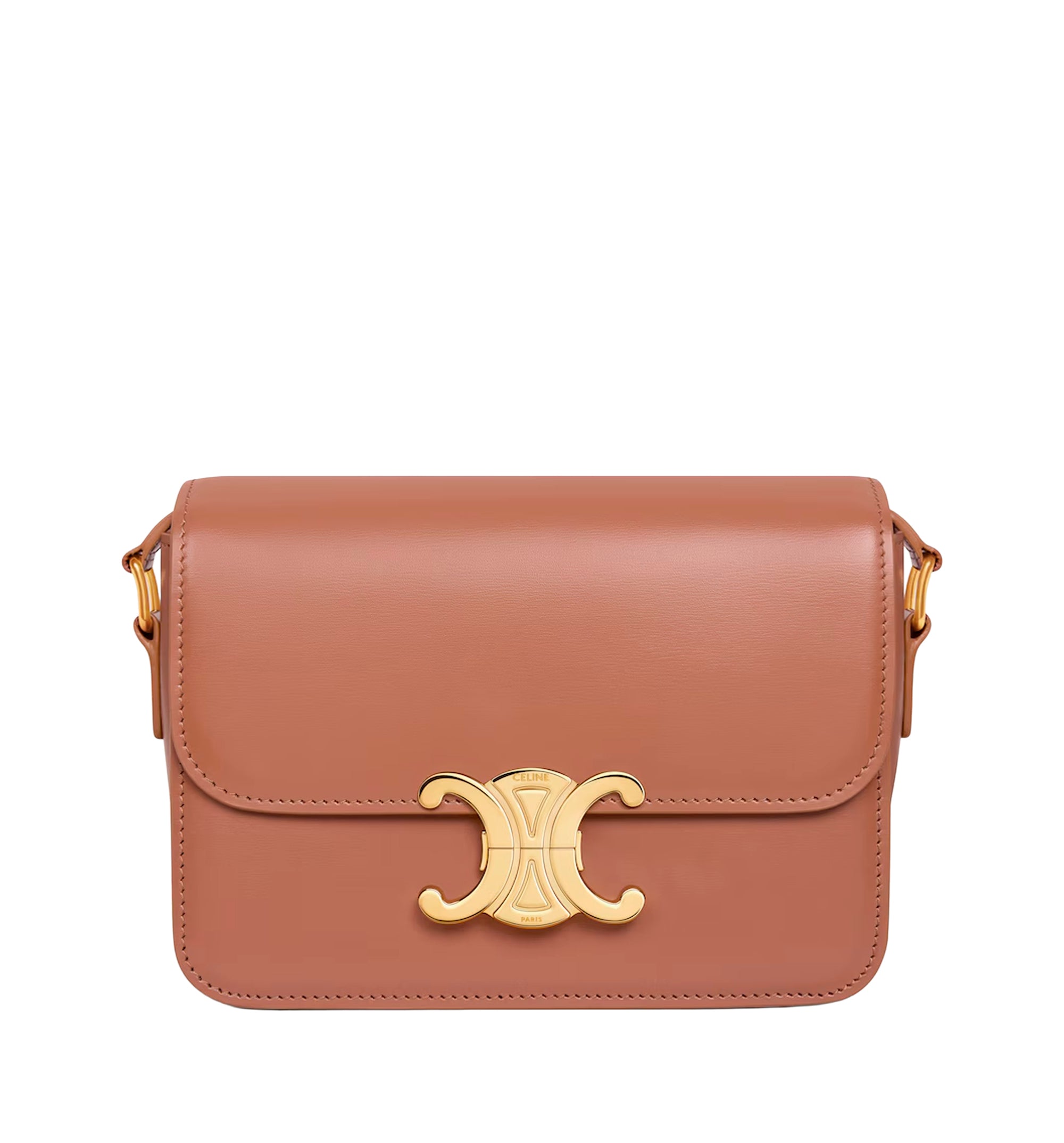 Teen Triomphe Bag In Shiny Calfskin