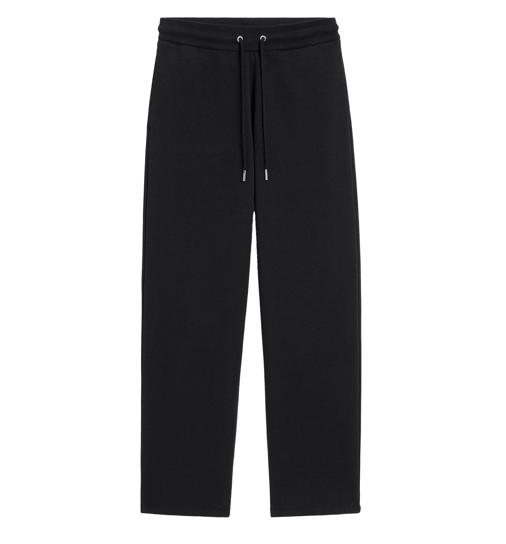 Black cotton track pants with Ami de Coeur